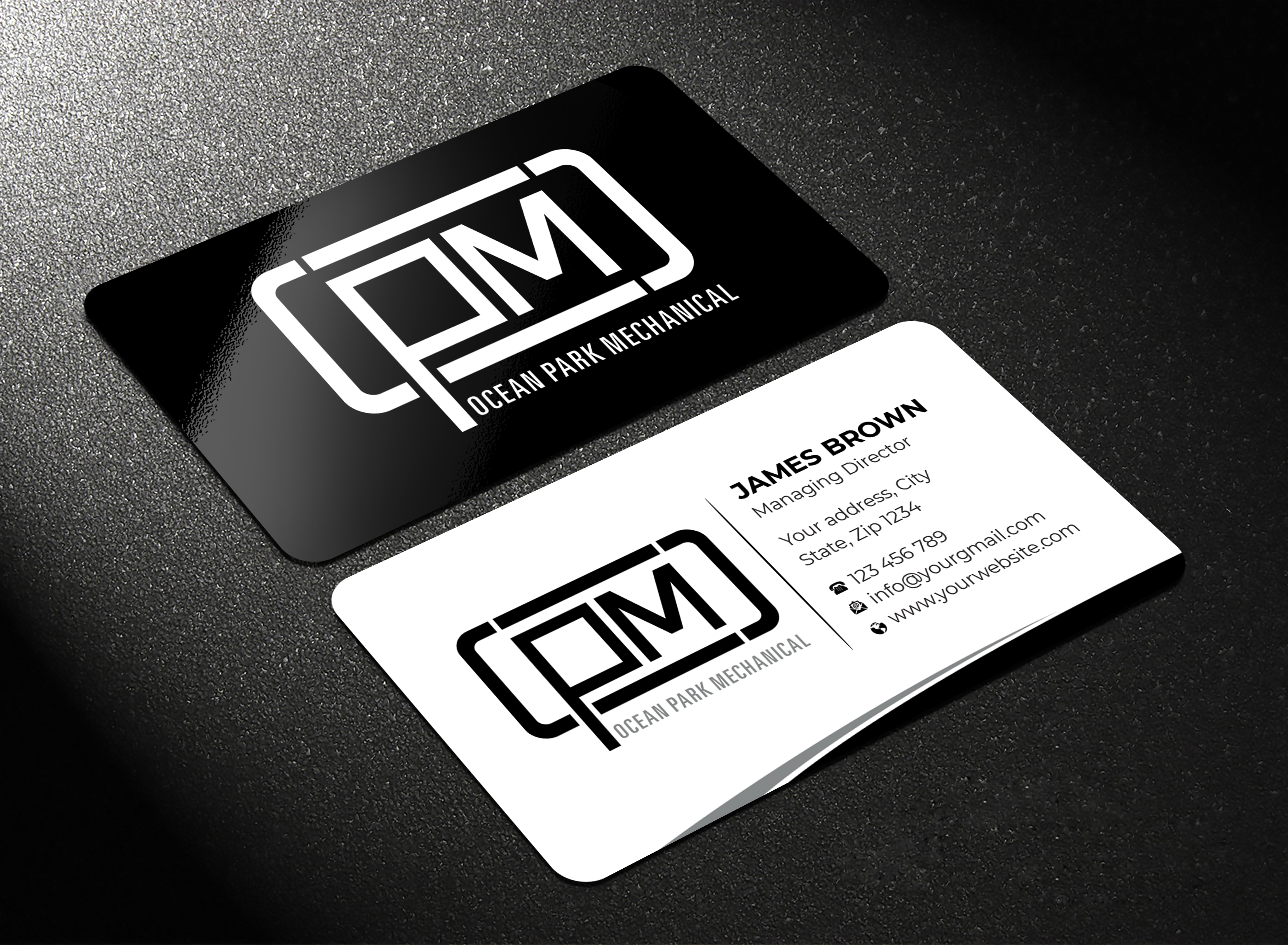 Business Card Design by Expert Bappy for Ocean Park Mechanical | Design #34211702