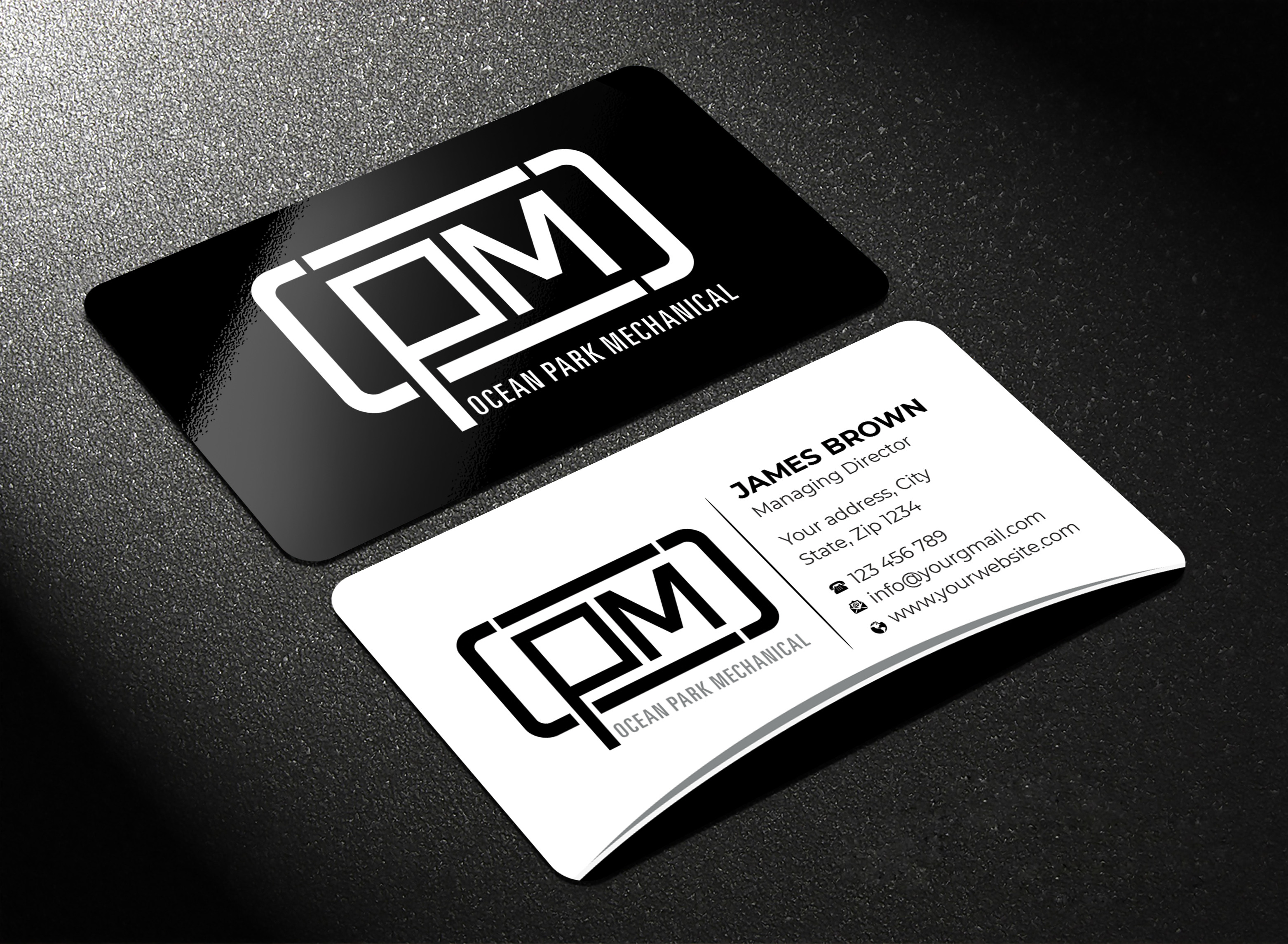 Business Card Design by Expert Bappy for Ocean Park Mechanical | Design #34211705
