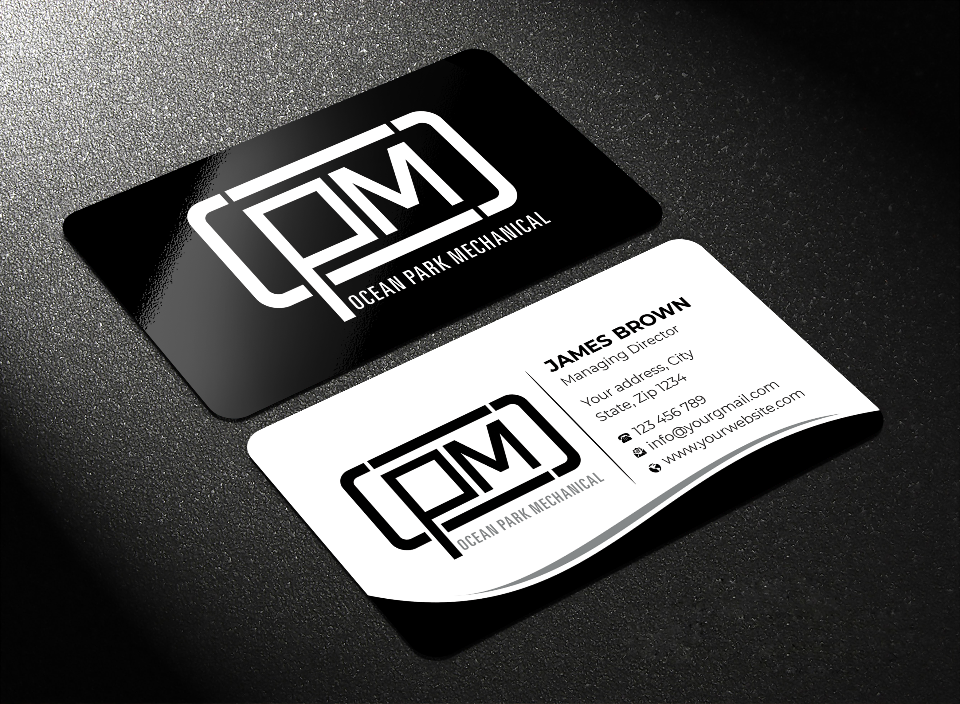 Business Card Design by Expert Bappy for Ocean Park Mechanical | Design #34211717