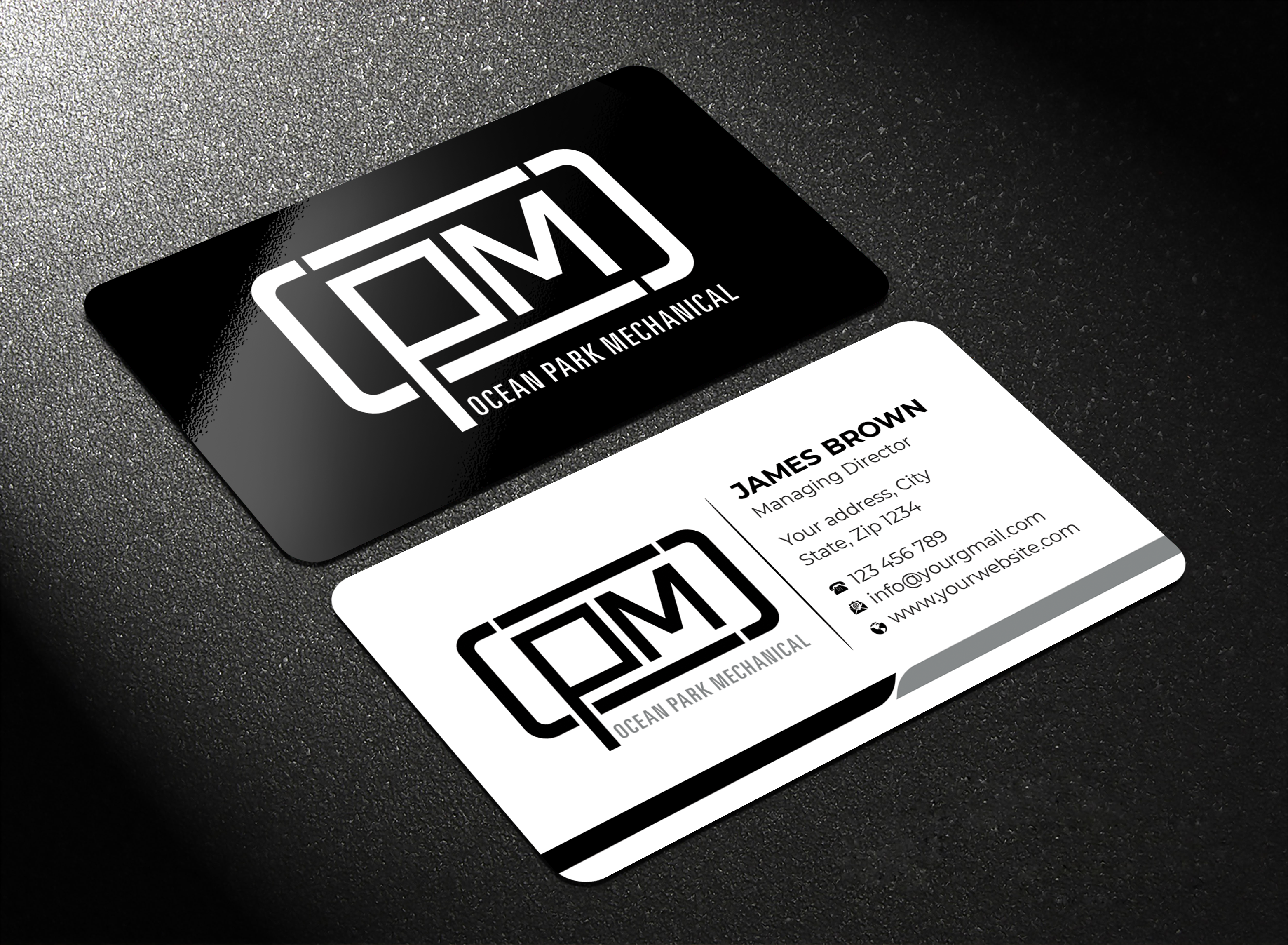 Business Card Design by Expert Bappy for Ocean Park Mechanical | Design #34211719