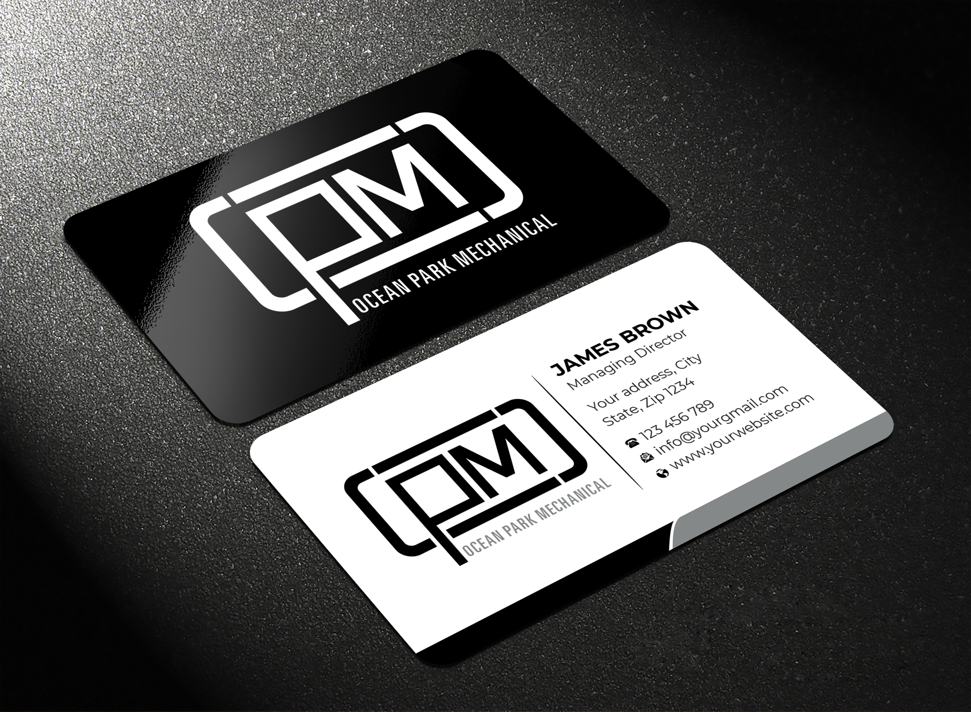 Business Card Design by Expert Bappy for Ocean Park Mechanical | Design #34211755