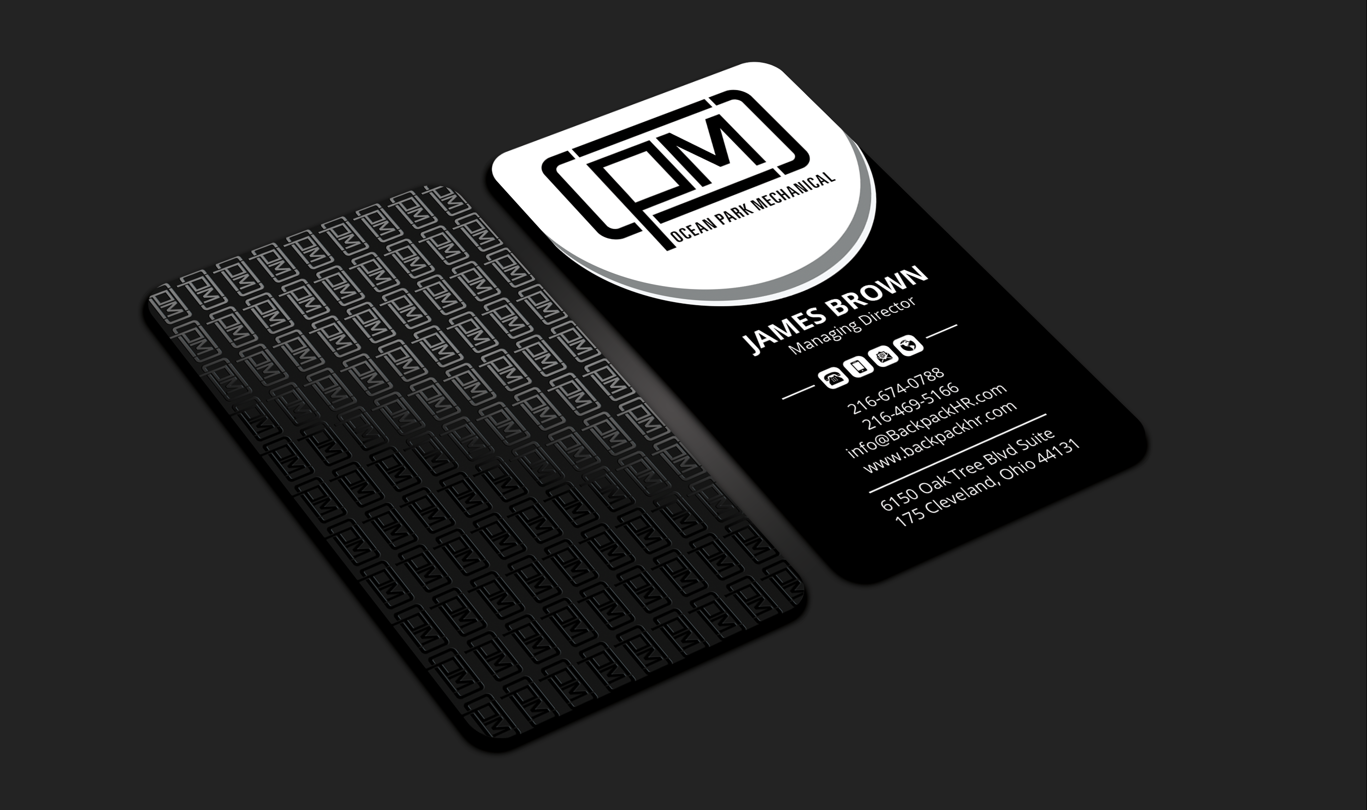 Business Card Design by Expert Bappy for Ocean Park Mechanical | Design #34212274