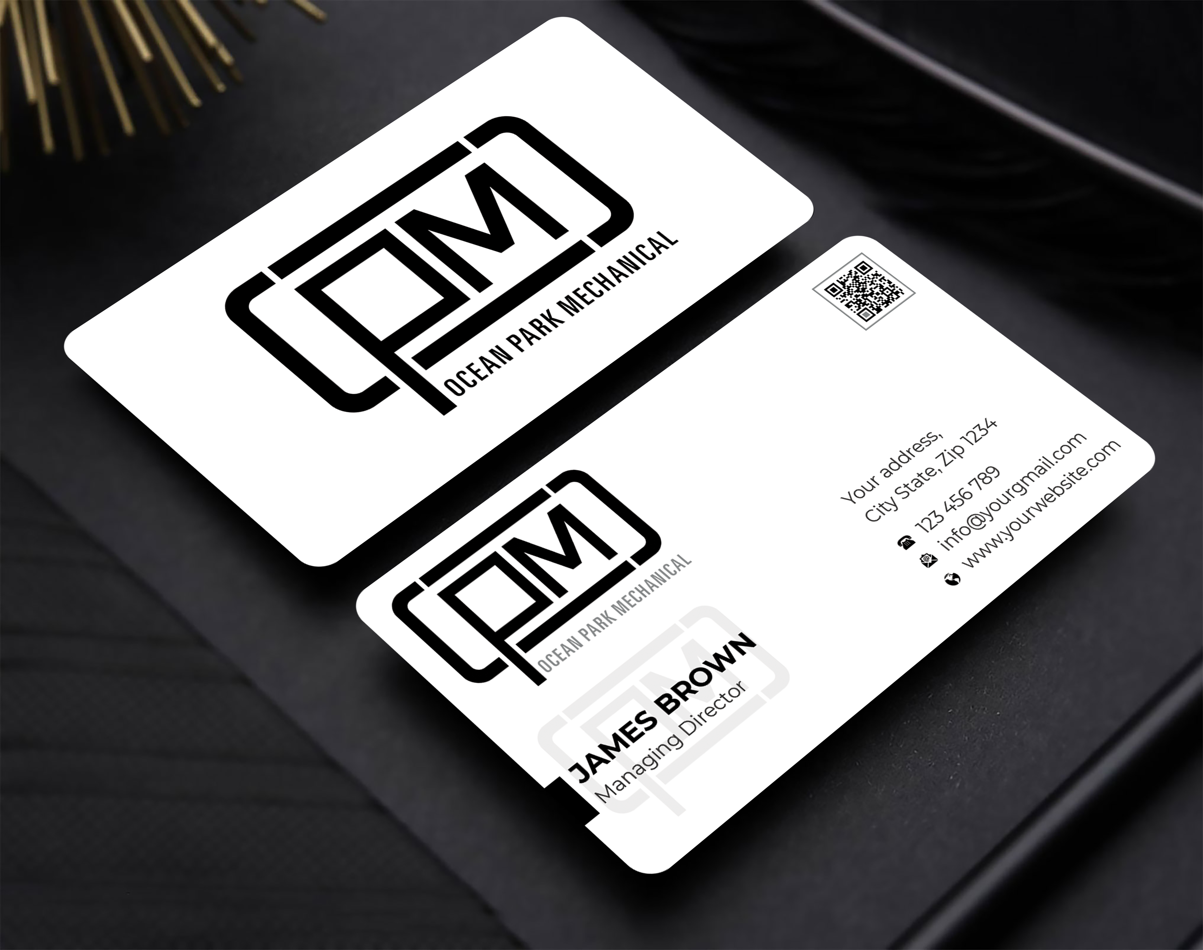 Business Card Design by Expert Bappy for Ocean Park Mechanical | Design #34213660