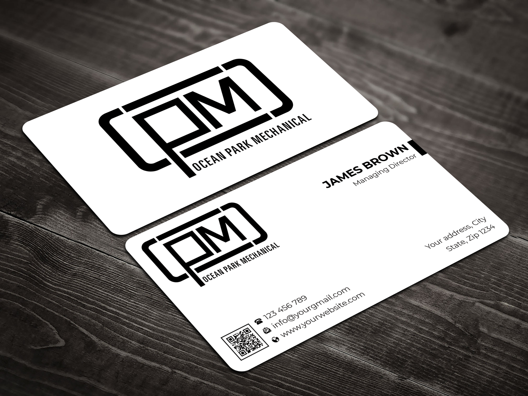 Business Card Design by Expert Bappy for Ocean Park Mechanical | Design #34231933