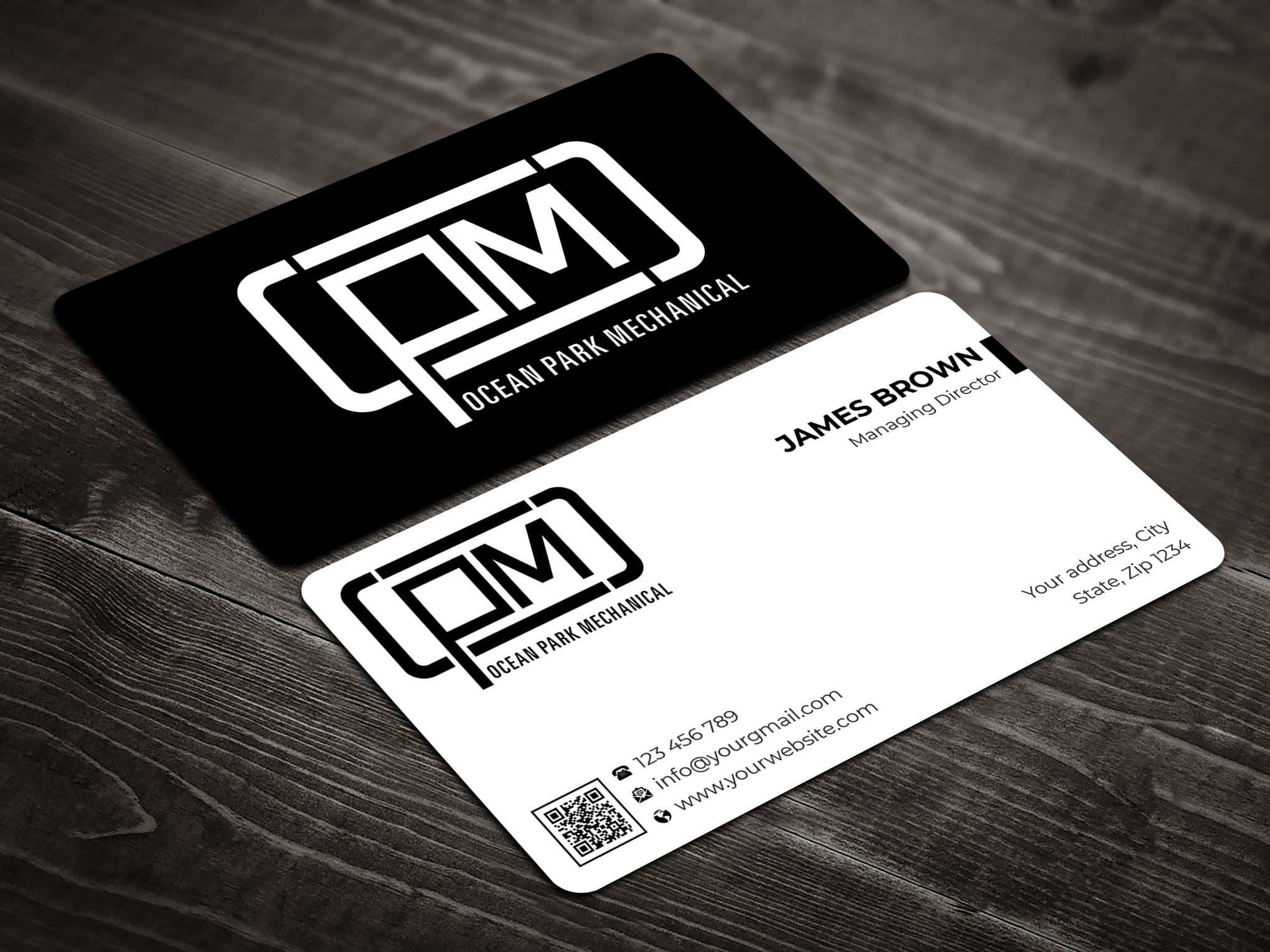 Diseño de Tarjeta de Presentación por Expert Bappy para Ocean Park Mechanical | Diseño #34231934