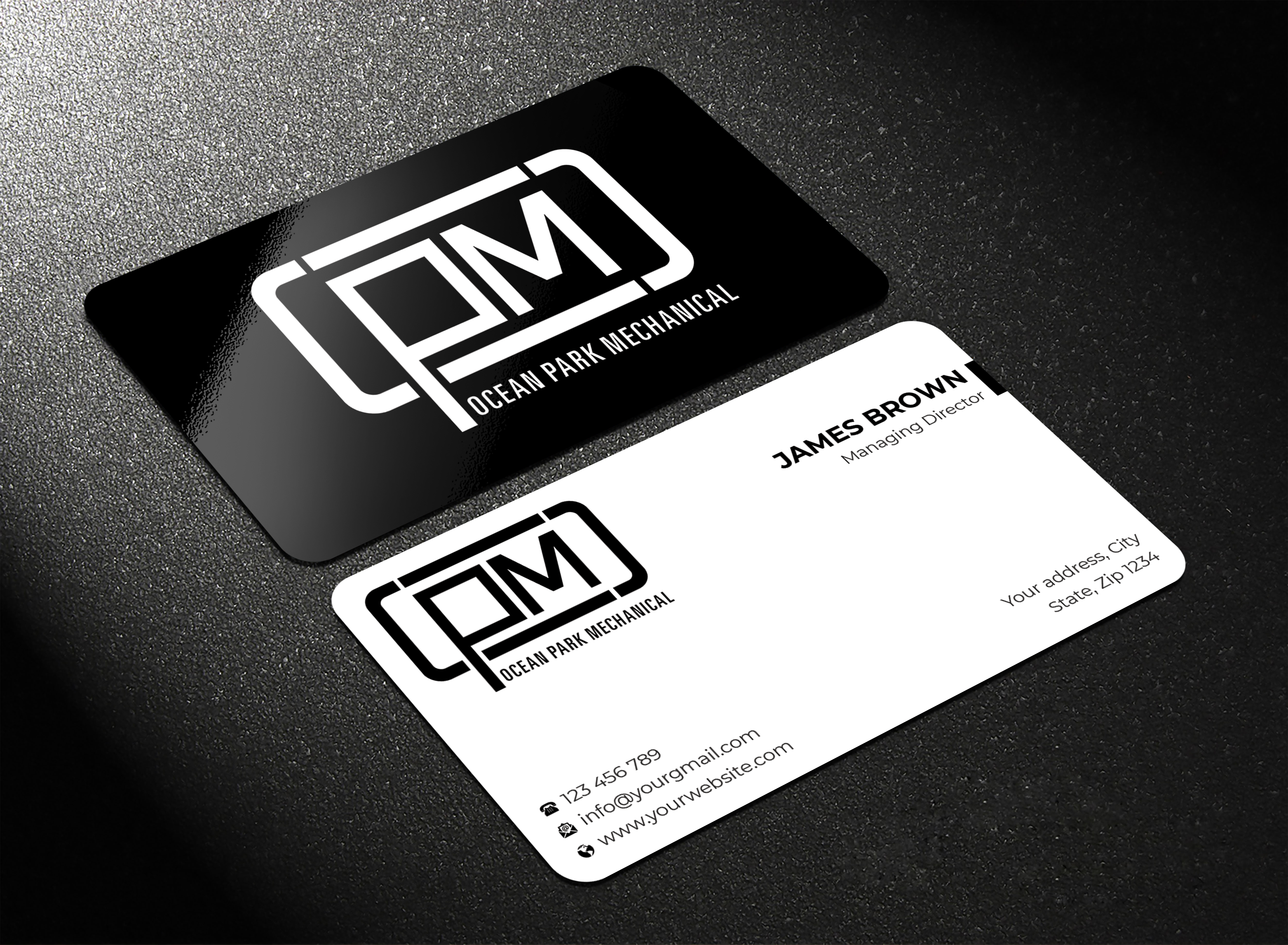 Business Card Design by Expert Bappy for Ocean Park Mechanical | Design #34231972