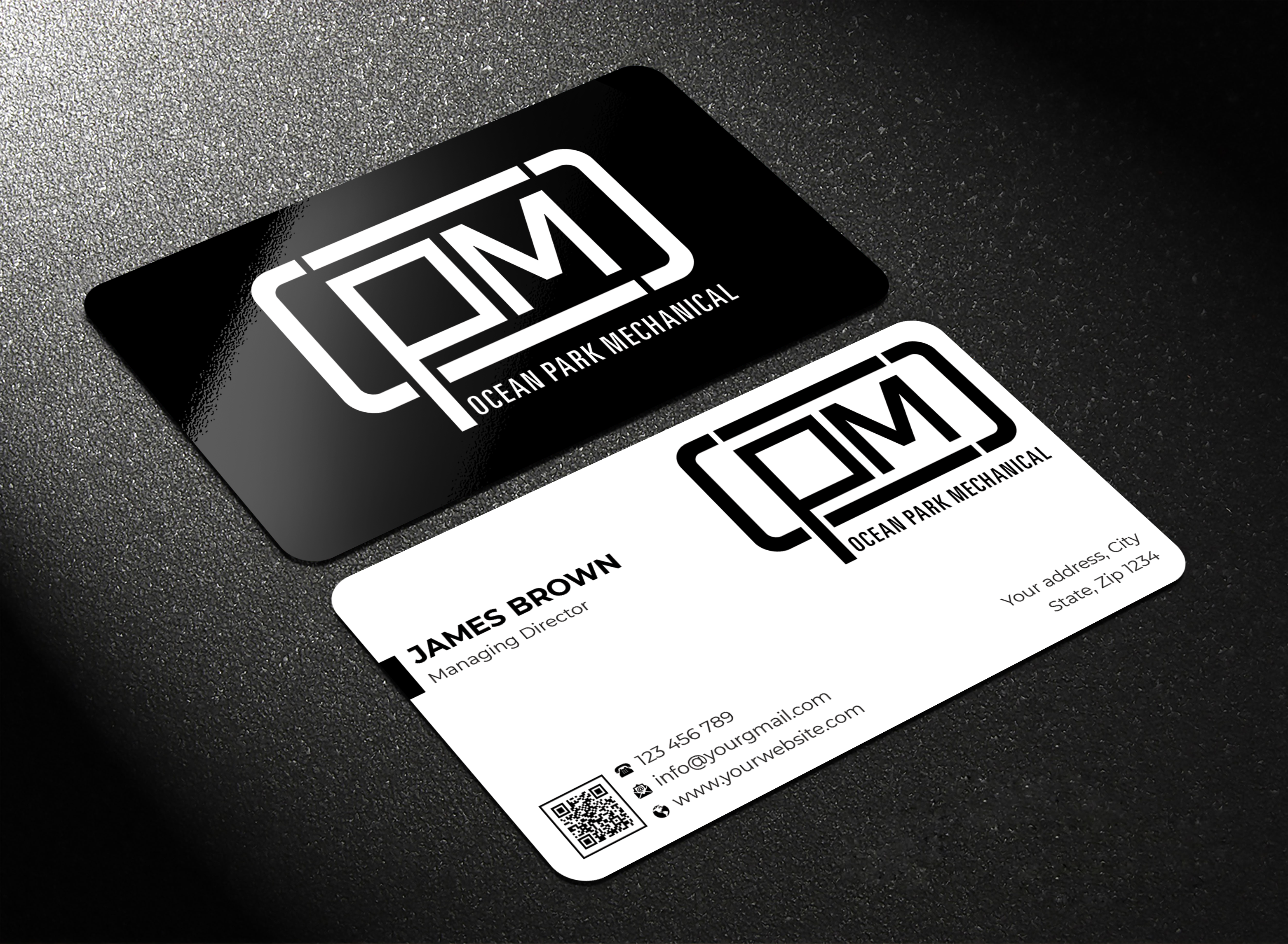Business Card Design by Expert Bappy for Ocean Park Mechanical | Design #34231975