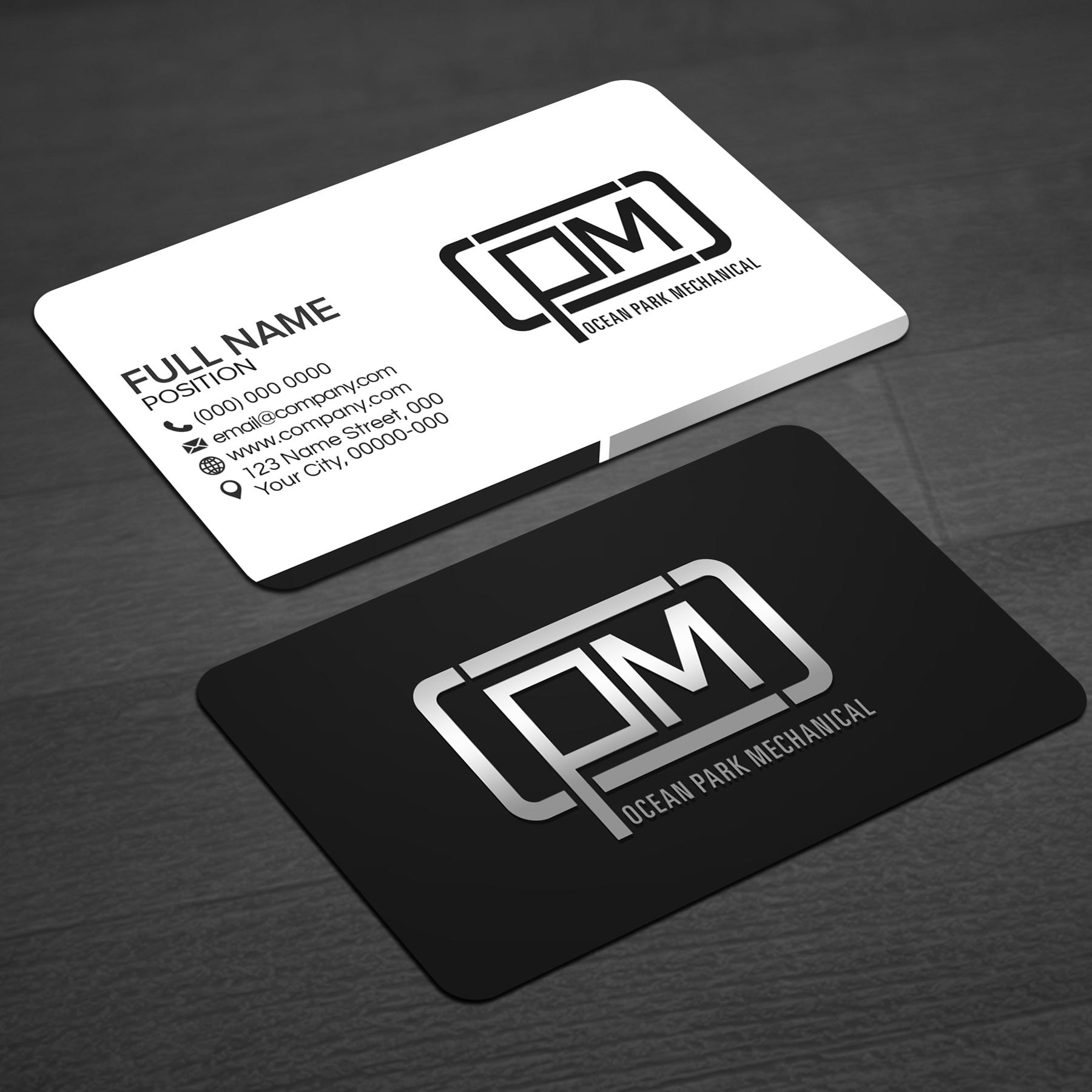 Business Card Design by WellDesign for Ocean Park Mechanical | Design #34199547