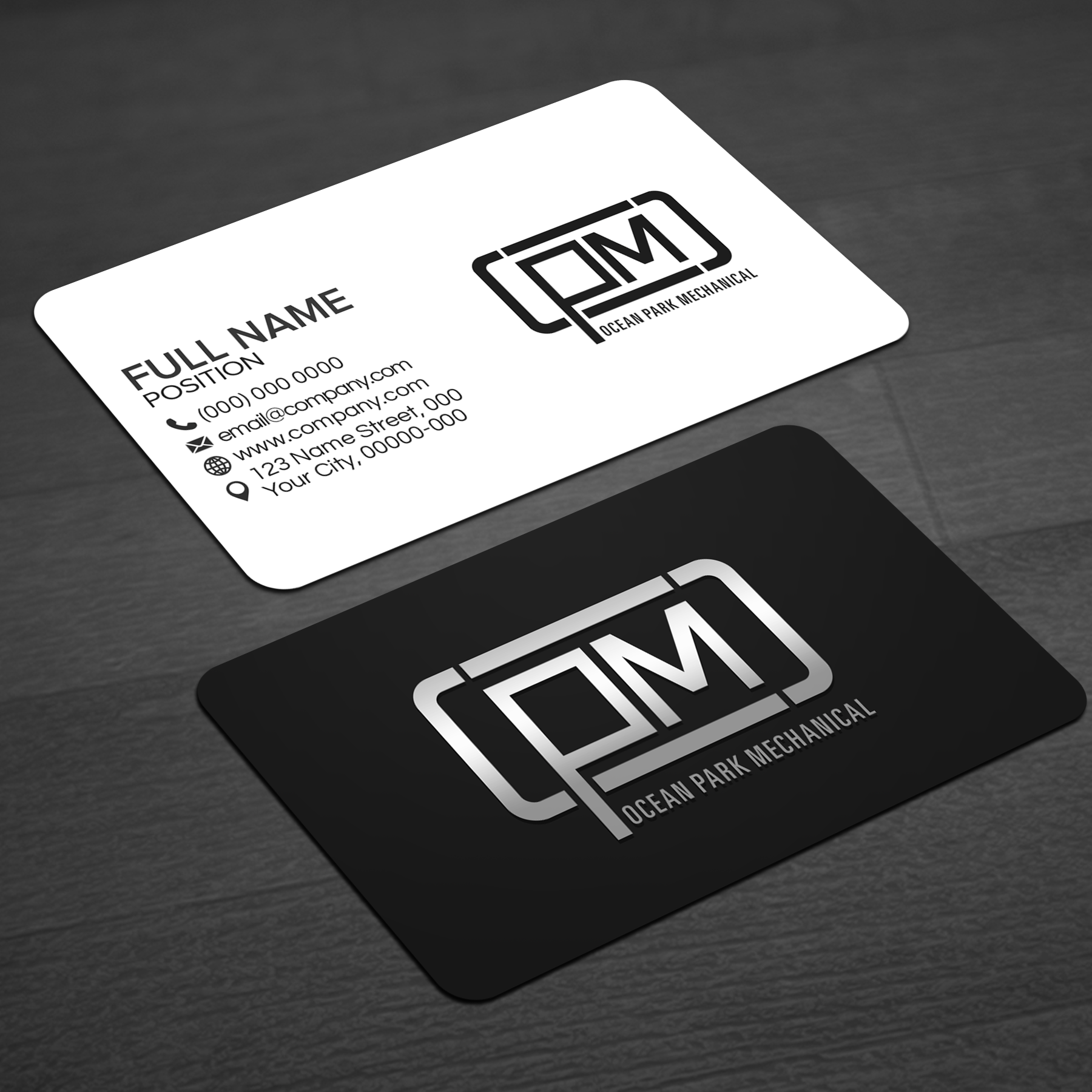 Business Card Design by WellDesign for Ocean Park Mechanical | Design #34199549