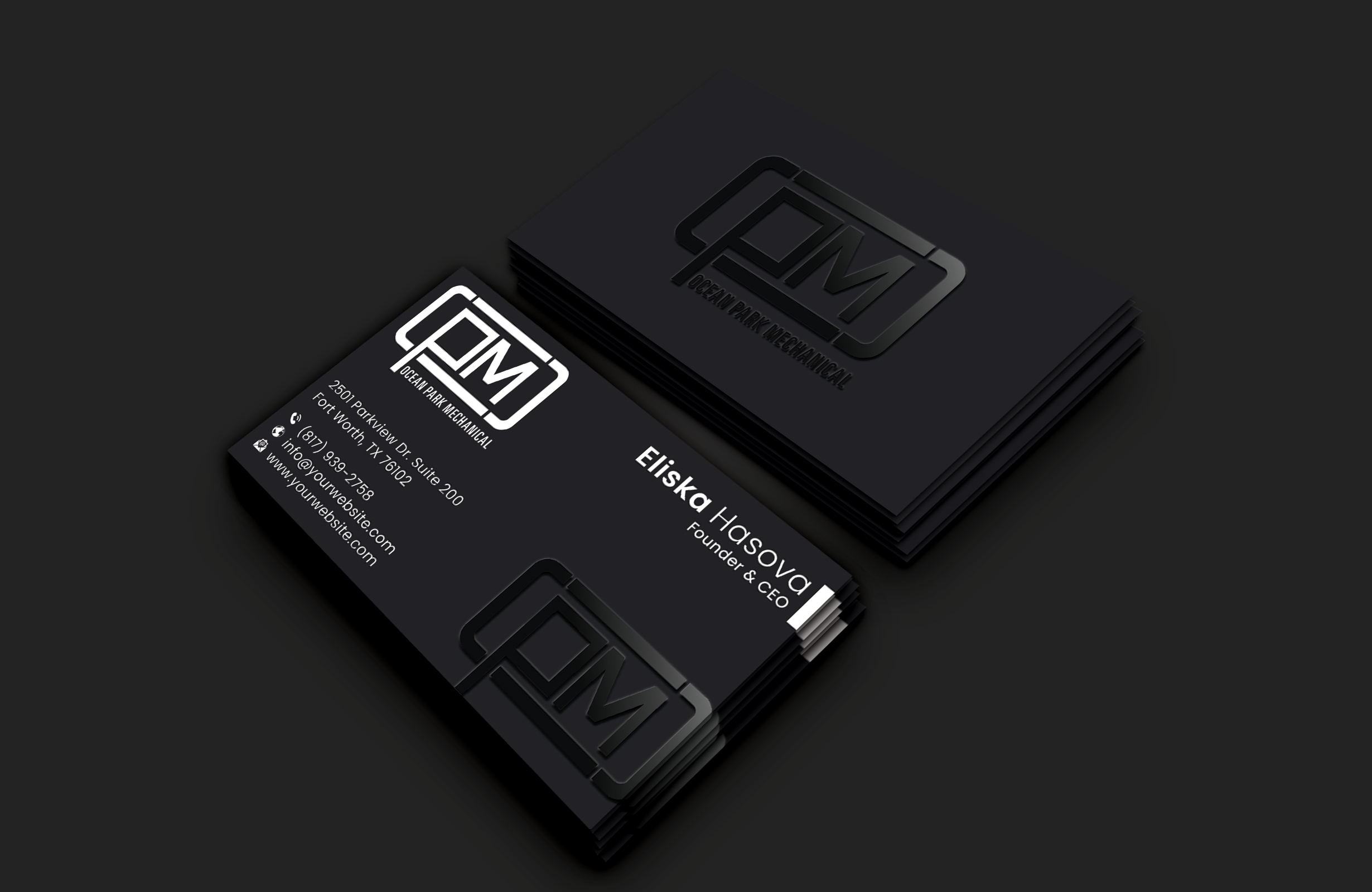 Business Card Design by DesignerShahadat for Ocean Park Mechanical | Design #34199136