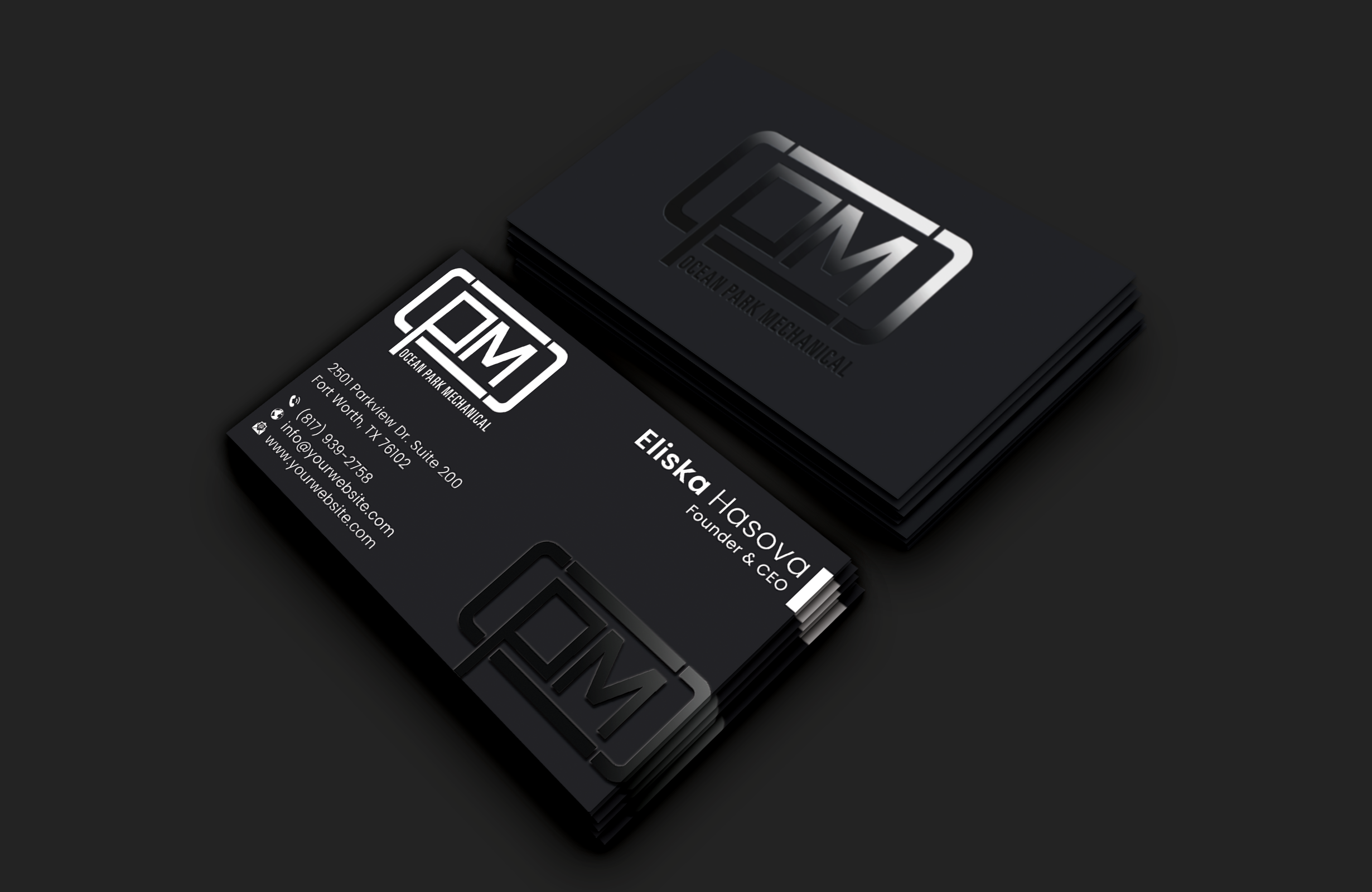 Business Card Design by DesignerShahadat for Ocean Park Mechanical | Design #34199140