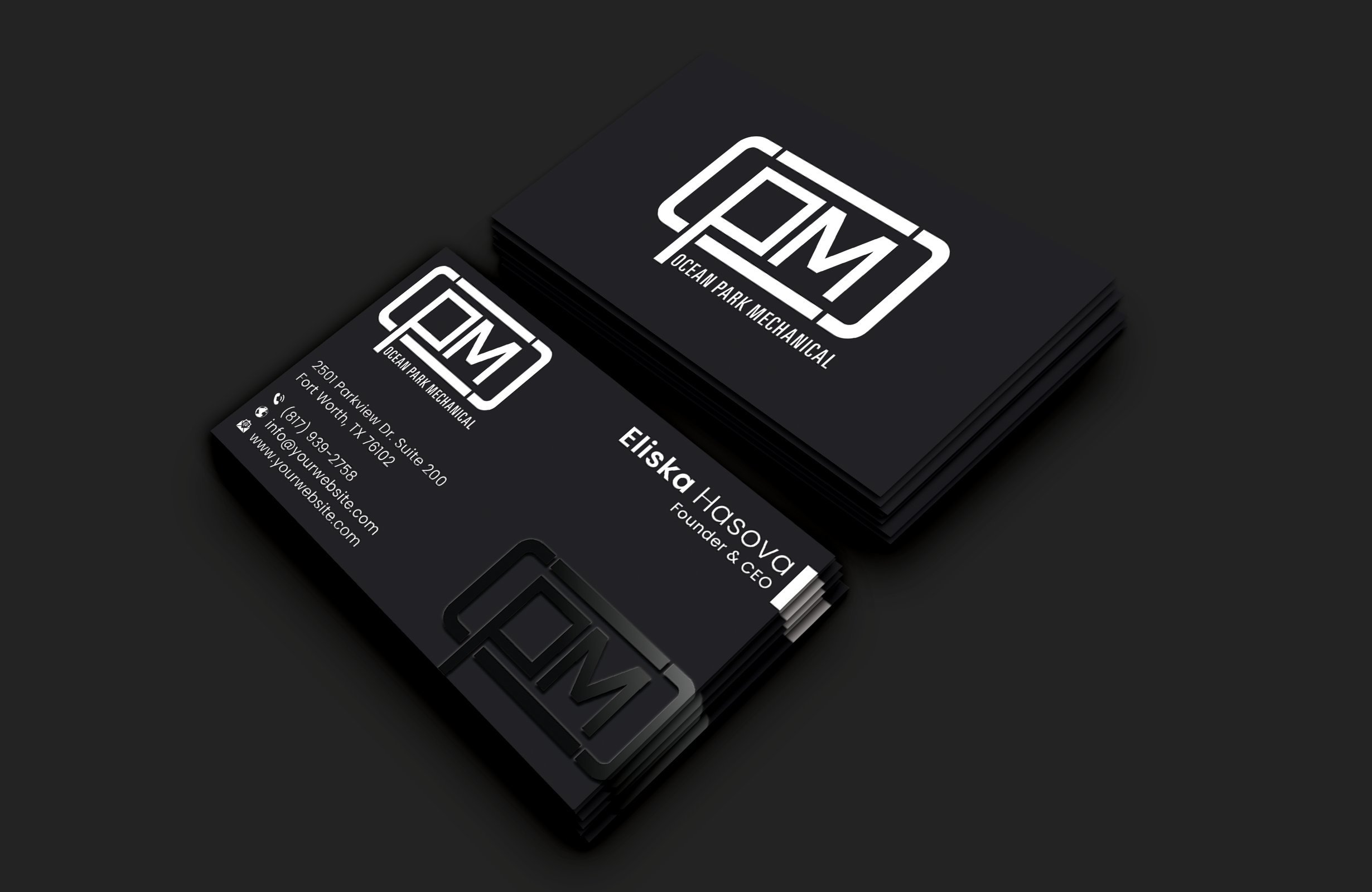Business Card Design by DesignerShahadat for Ocean Park Mechanical | Design #34199141