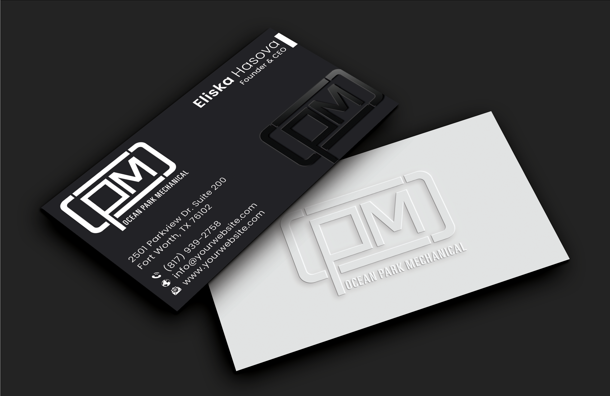 Business Card Design by DesignerShahadat for Ocean Park Mechanical | Design #34199142