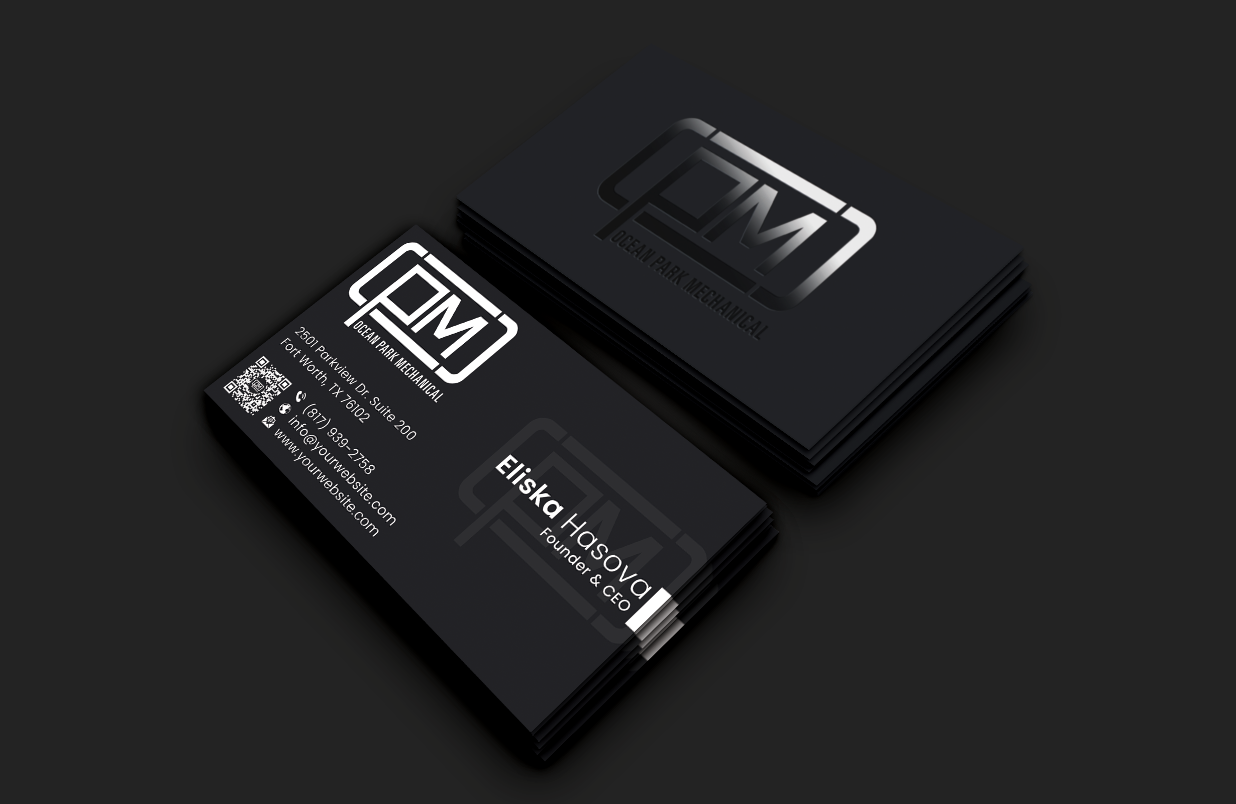 Business Card Design by DesignerShahadat for Ocean Park Mechanical | Design #34199146