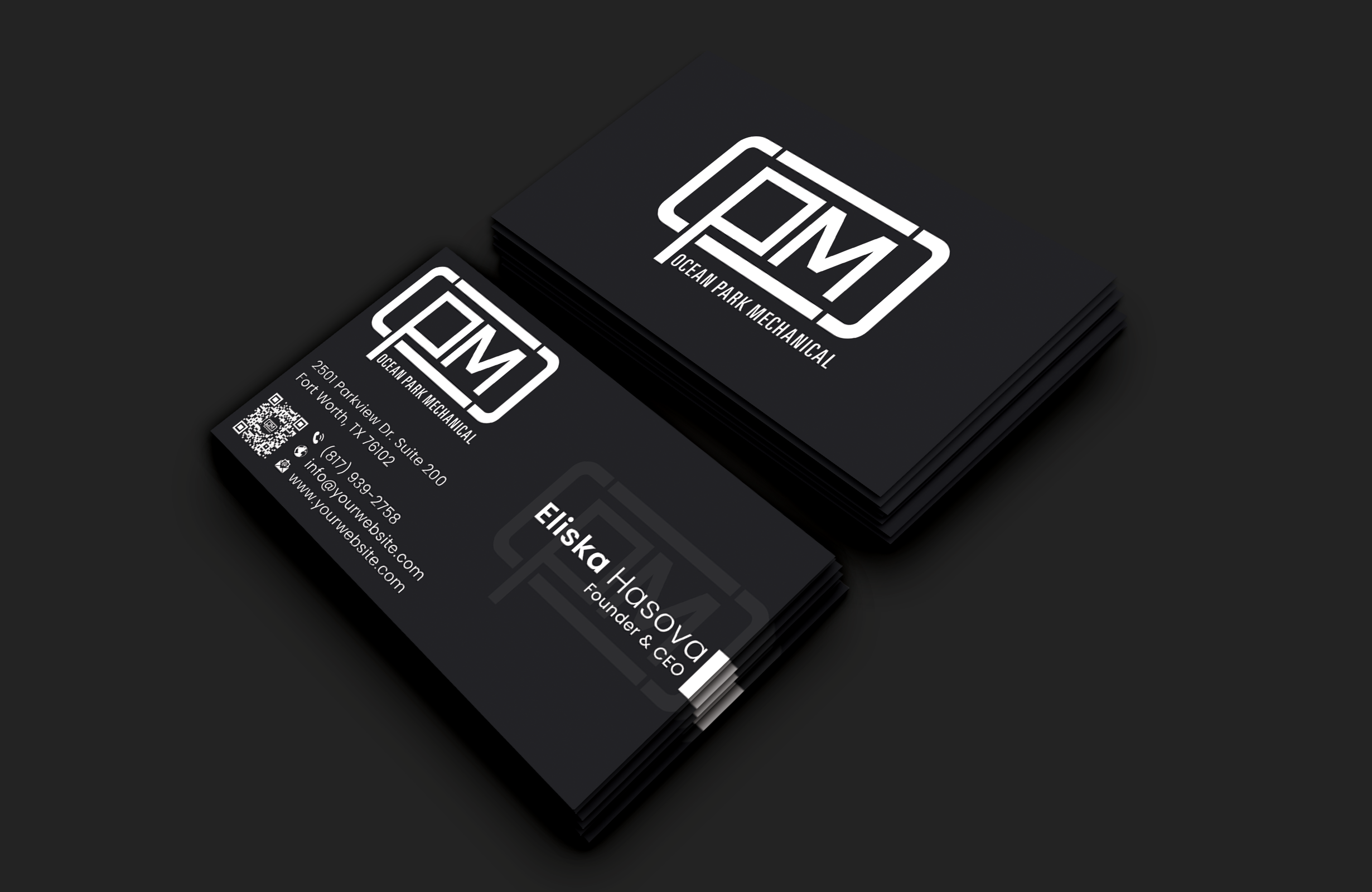 Business Card Design by DesignerShahadat for Ocean Park Mechanical | Design #34199148