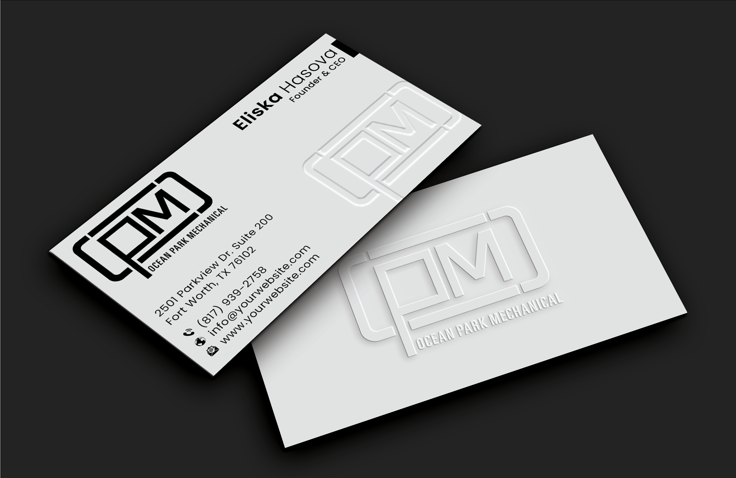 Business Card Design by DesignerShahadat for Ocean Park Mechanical | Design #34199150