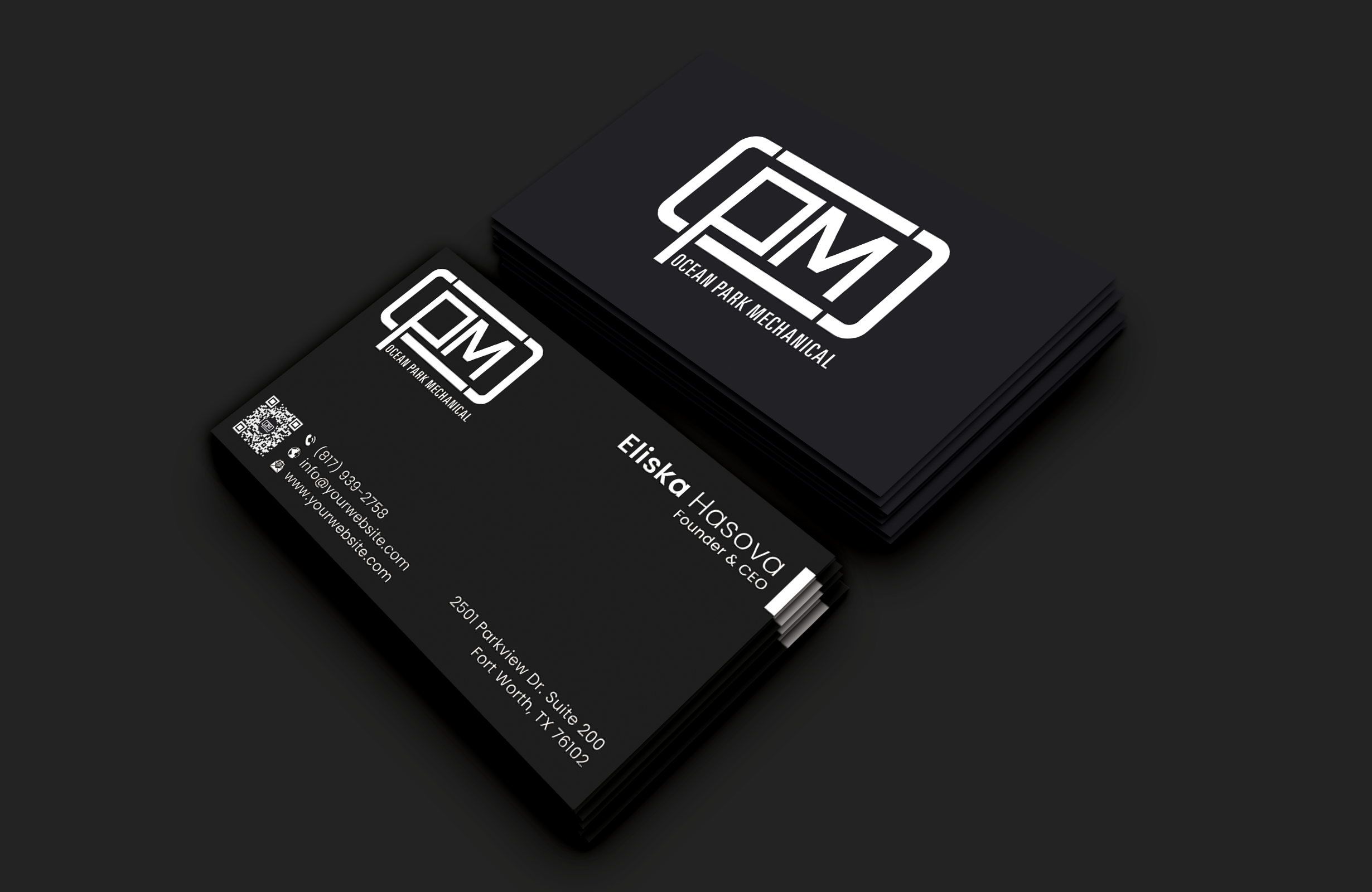 Business Card Design by DesignerShahadat for Ocean Park Mechanical | Design #34200114