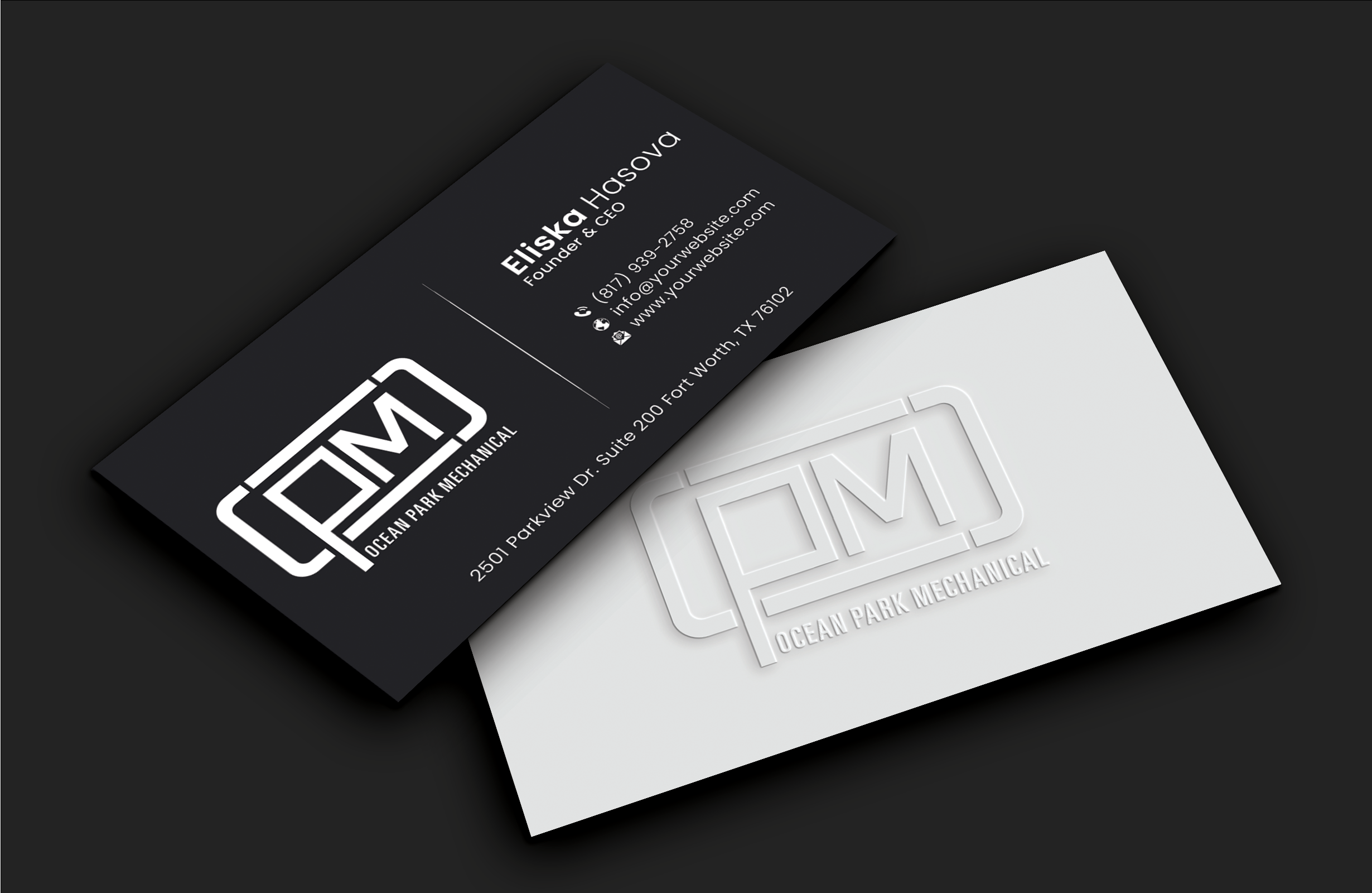 Diseño de Tarjeta de Presentación por DesignerShahadat para Ocean Park Mechanical | Diseño #34200117