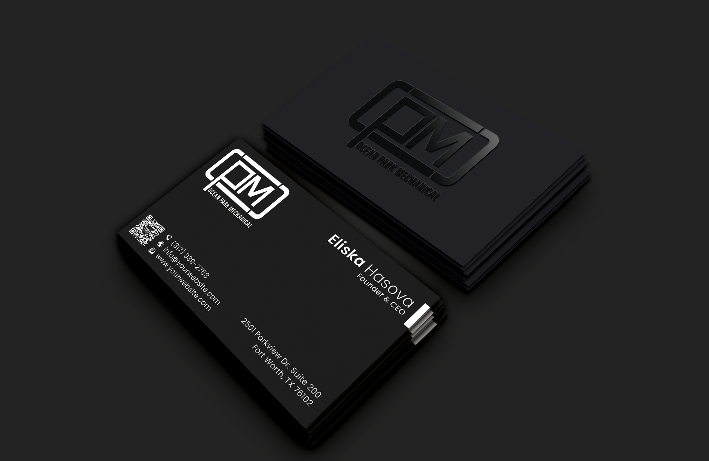 Business Card Design by DesignerShahadat for Ocean Park Mechanical | Design #34200119