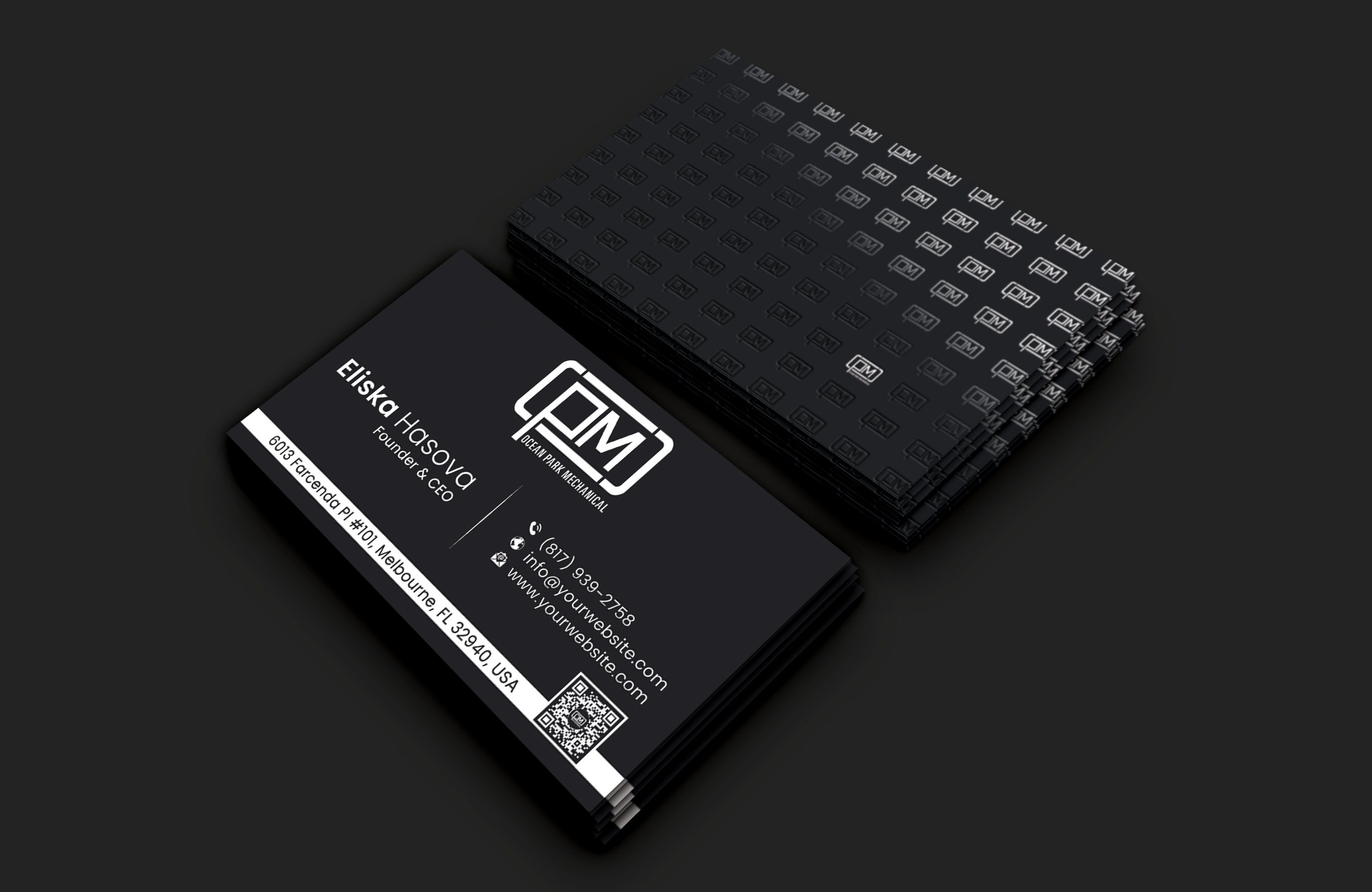 Business Card Design by DesignerShahadat for Ocean Park Mechanical | Design #34200121