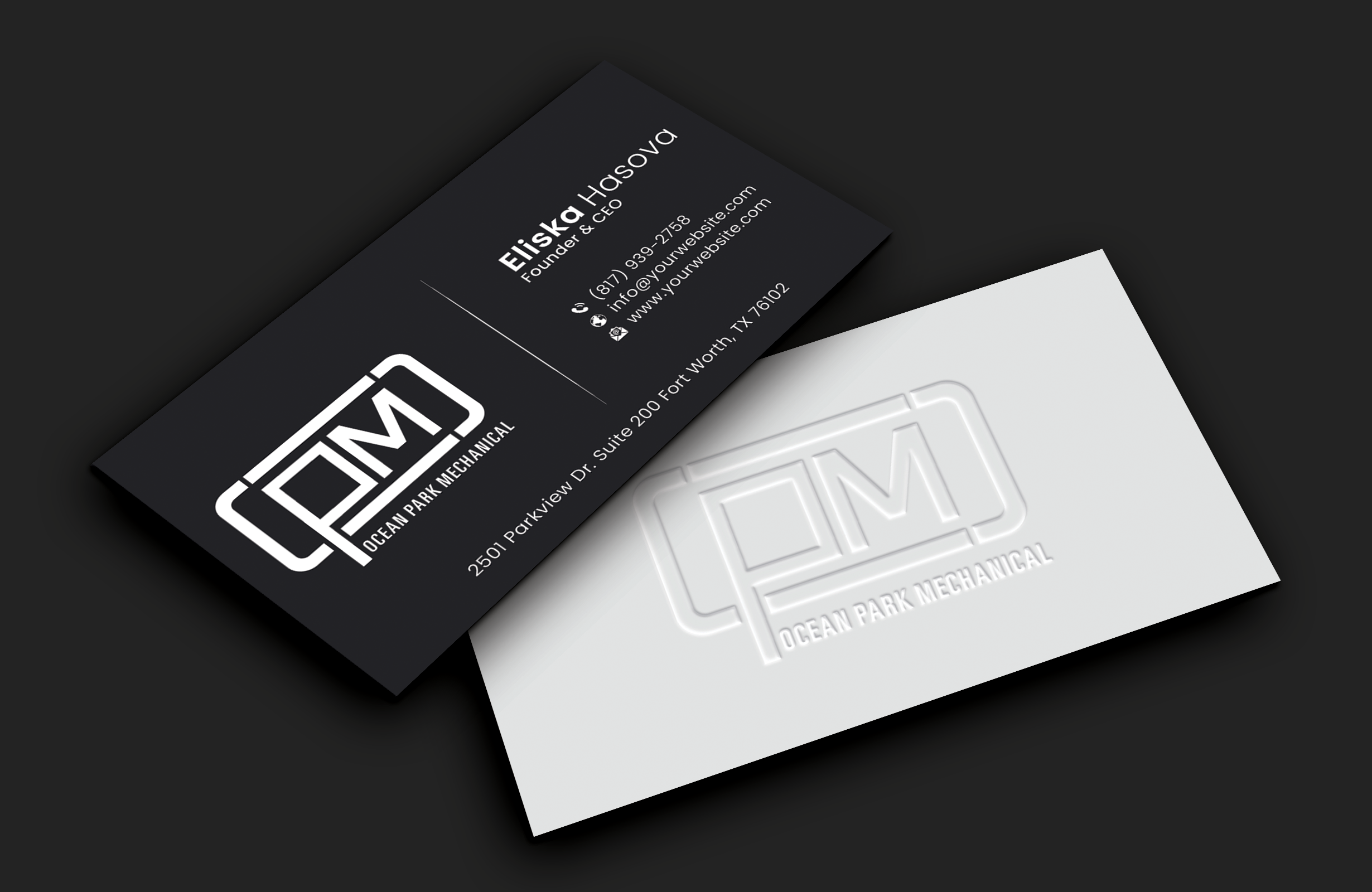 Business Card Design by DesignerShahadat for Ocean Park Mechanical | Design #34200126