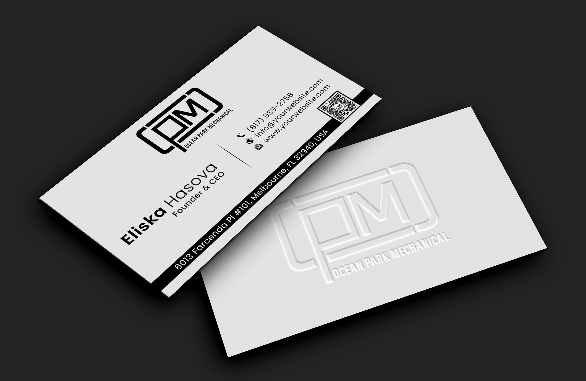 Business Card Design by DesignerShahadat for Ocean Park Mechanical | Design #34200127