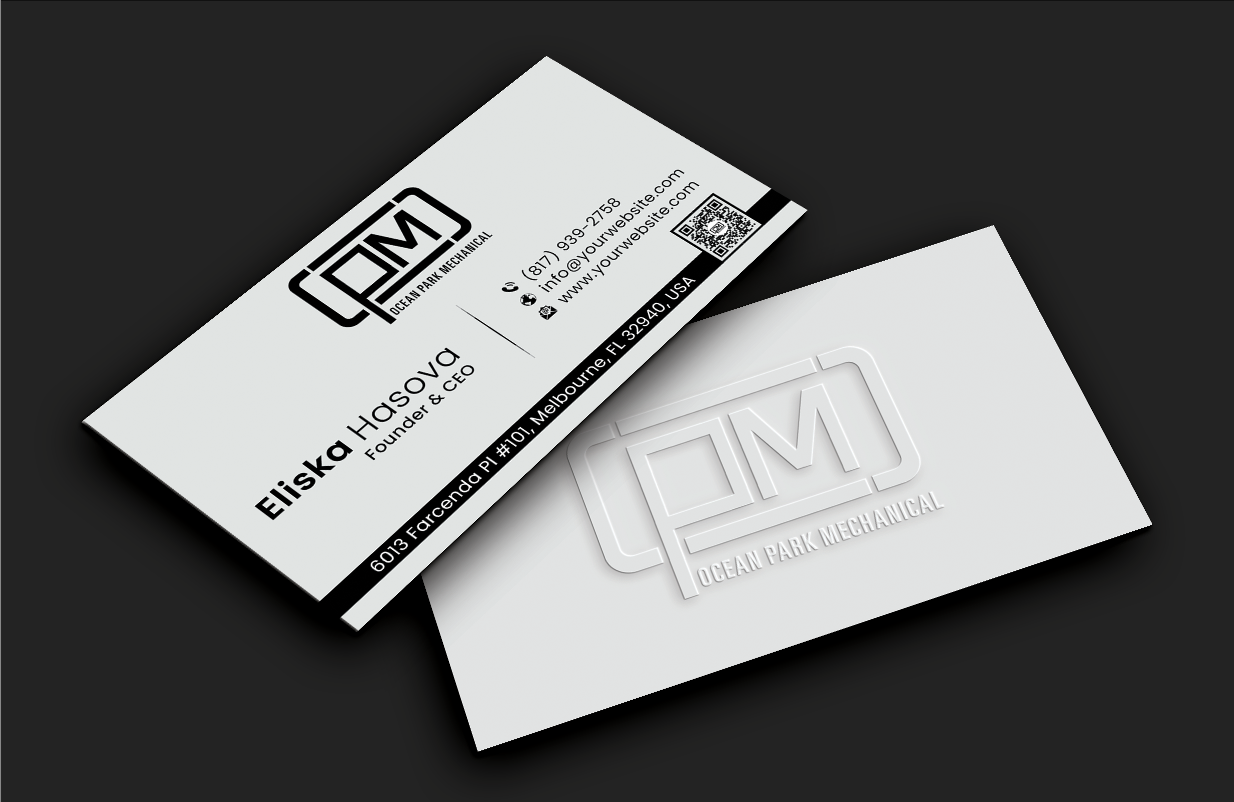Business Card Design by DesignerShahadat for Ocean Park Mechanical | Design #34200129