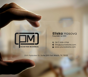Business Card Design by DesignerShahadat for Ocean Park Mechanical | Design: #34200132