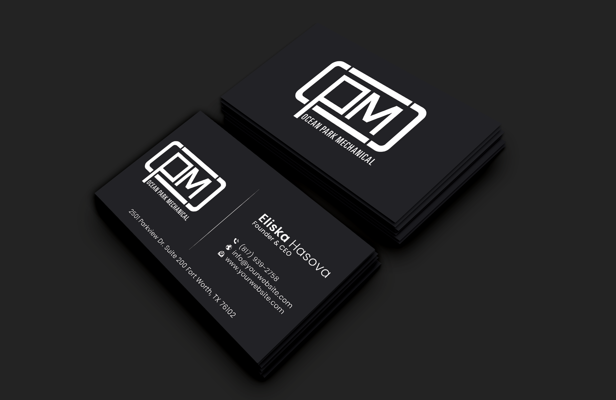 Diseño de Tarjeta de Presentación por DesignerShahadat para Ocean Park Mechanical | Diseño #34200134