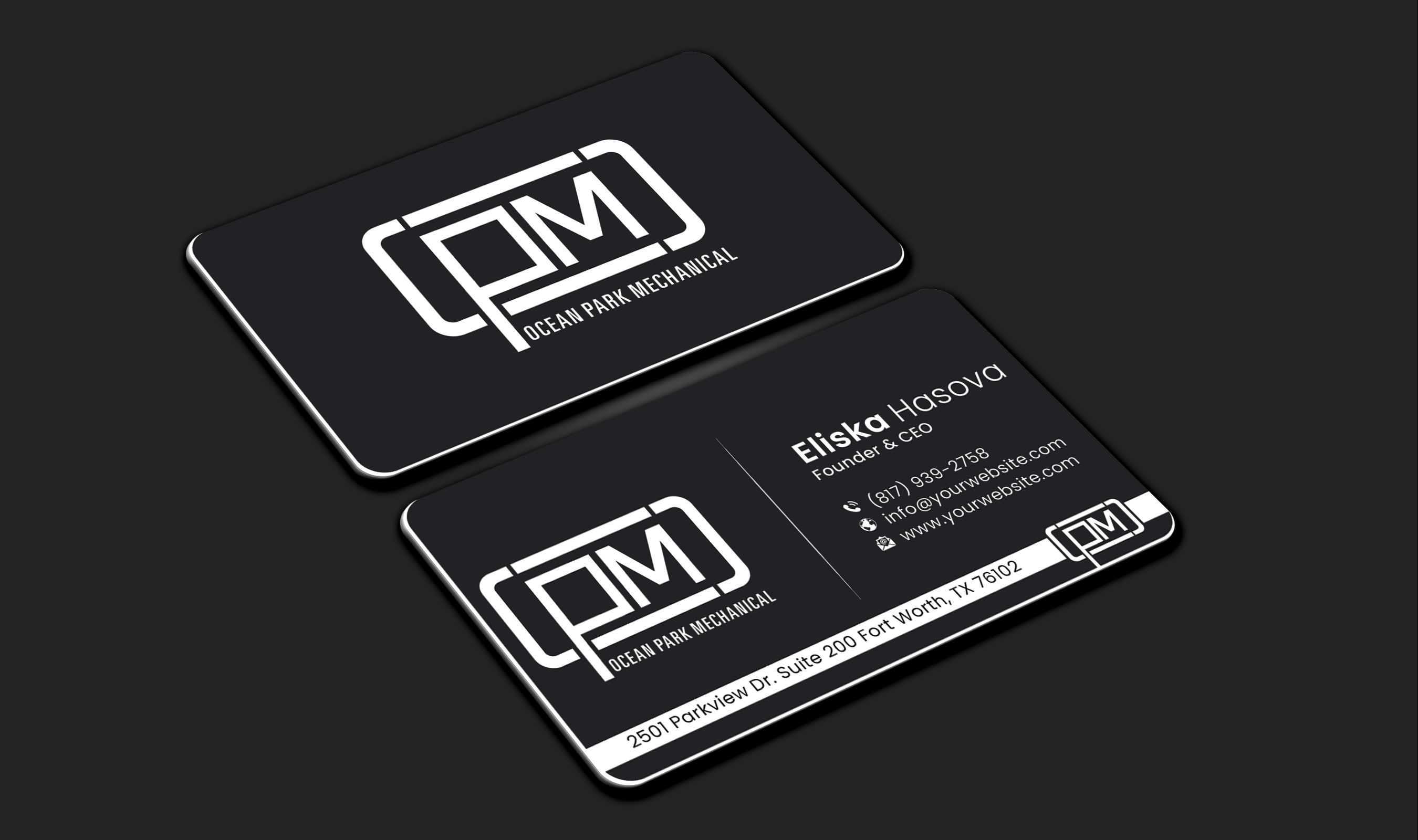 Diseño de Tarjeta de Presentación por DesignerShahadat para Ocean Park Mechanical | Diseño #34200942