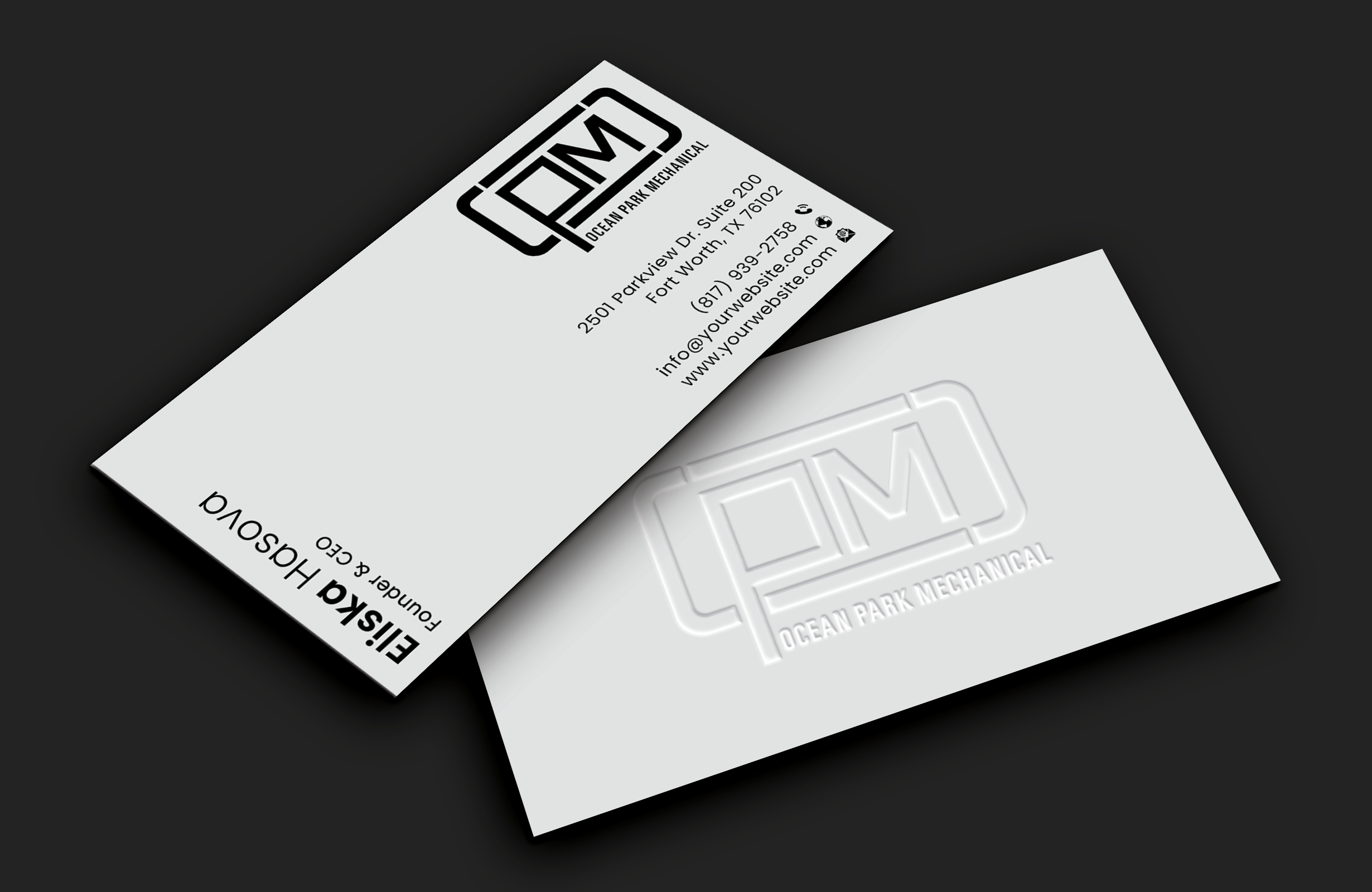 Diseño de Tarjeta de Presentación por DesignerShahadat para Ocean Park Mechanical | Diseño #34200943