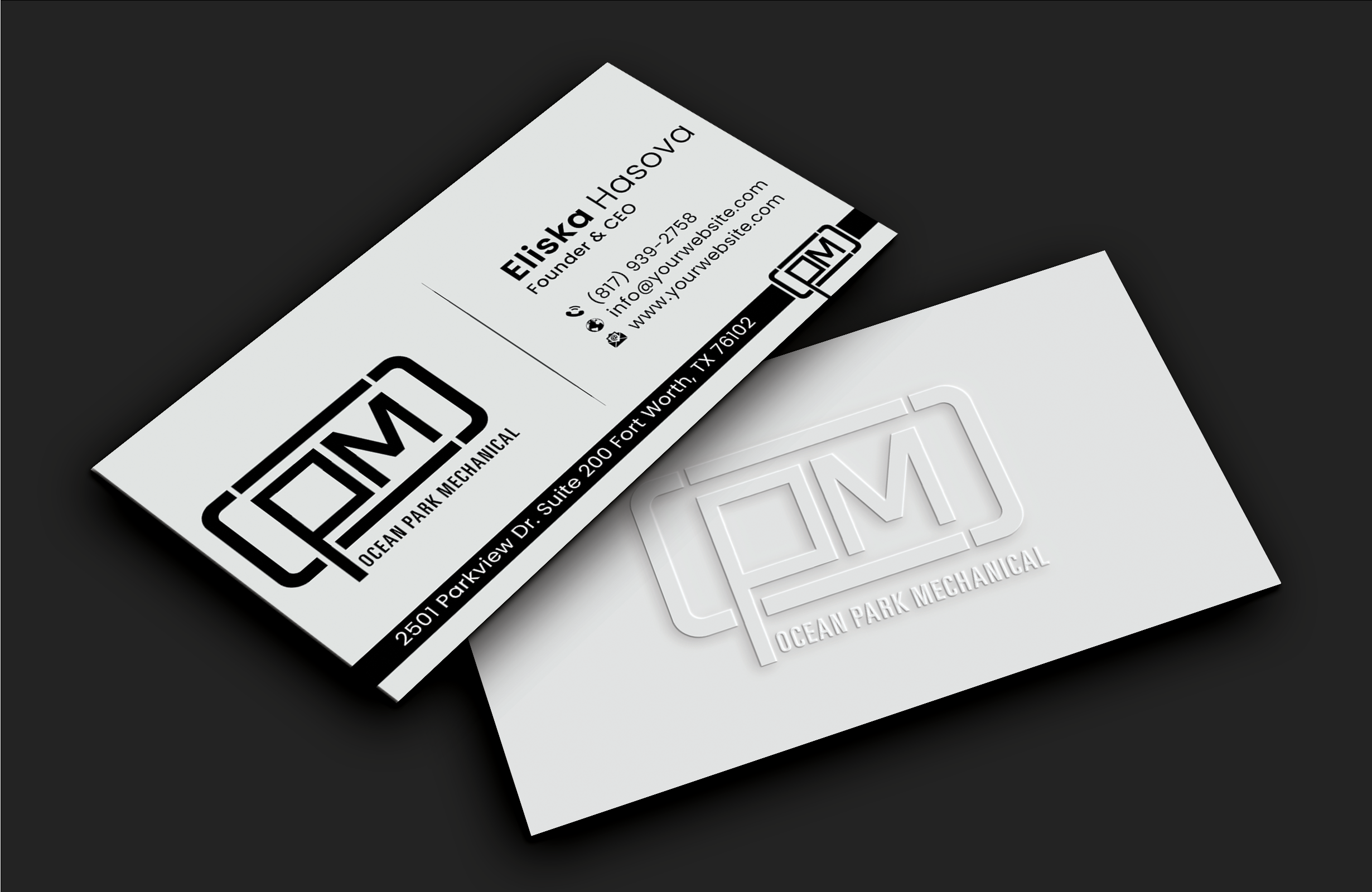 Business Card Design by DesignerShahadat for Ocean Park Mechanical | Design #34200950