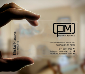 Business Card Design by DesignerShahadat for Ocean Park Mechanical | Design: #34200953