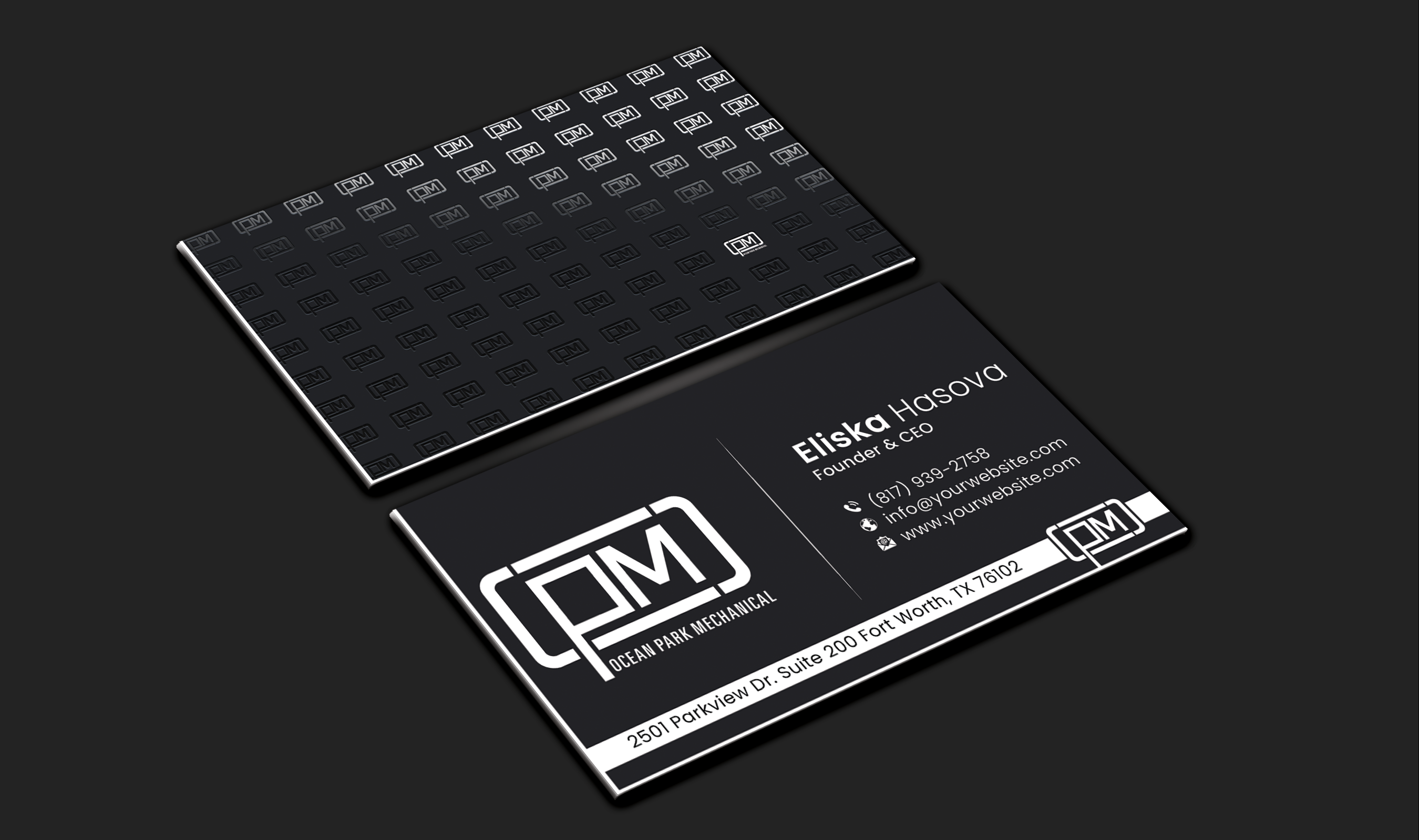 Business Card Design by DesignerShahadat for Ocean Park Mechanical | Design #34200956