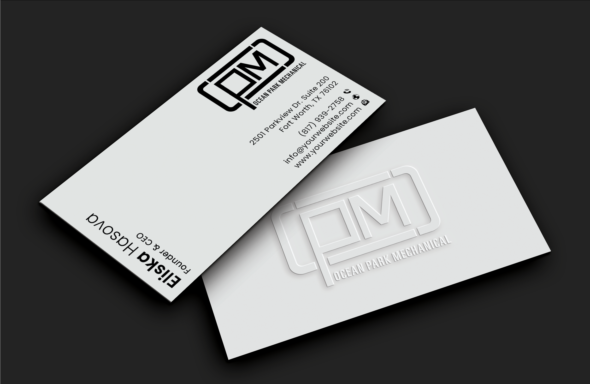 Business Card Design by DesignerShahadat for Ocean Park Mechanical | Design #34200957