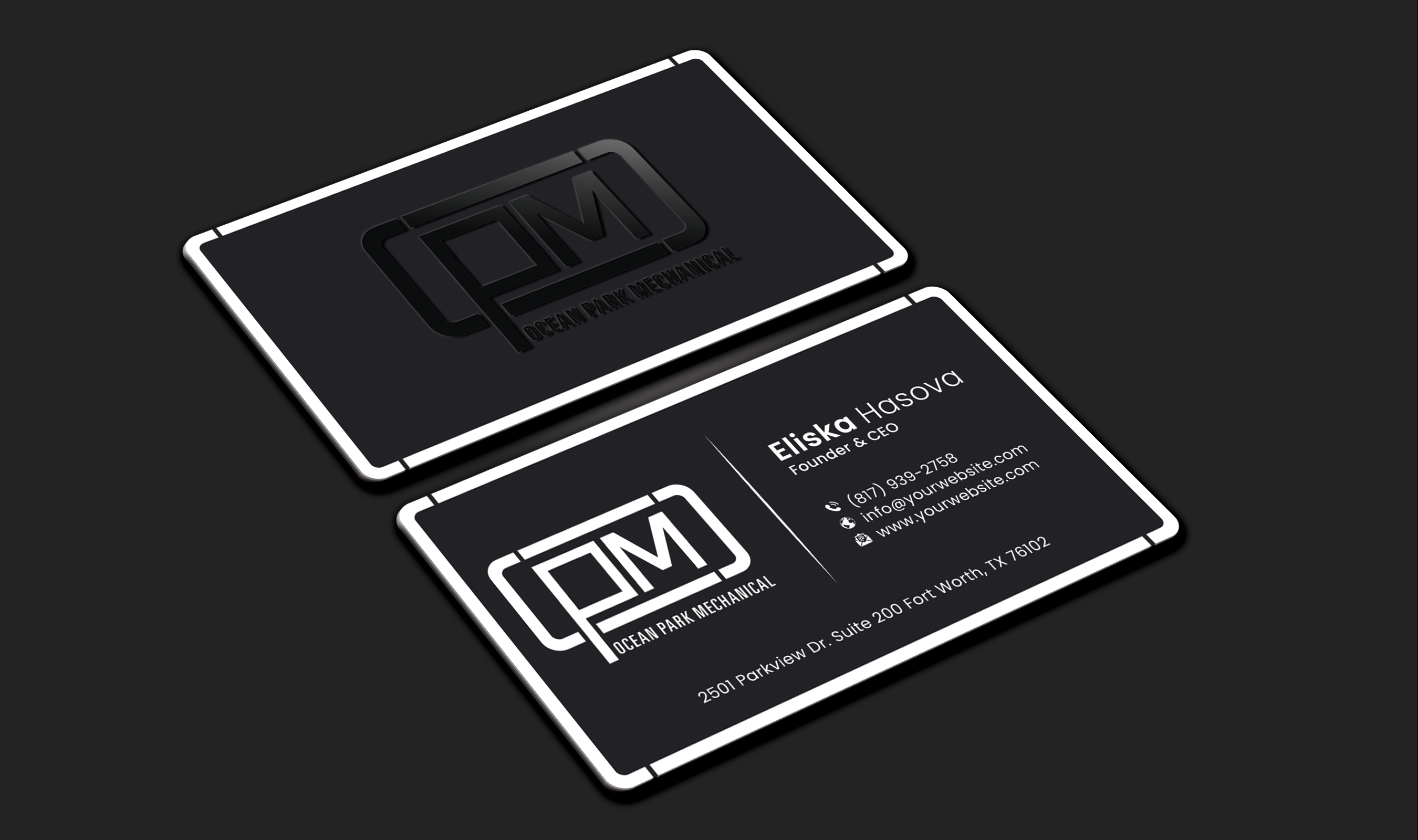 Diseño de Tarjeta de Presentación por DesignerShahadat para Ocean Park Mechanical | Diseño #34200958