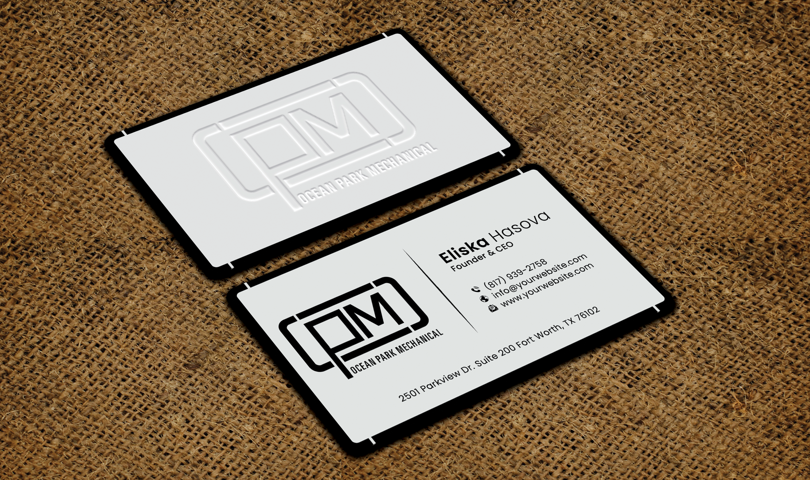 Business Card Design by DesignerShahadat for Ocean Park Mechanical | Design #34200965