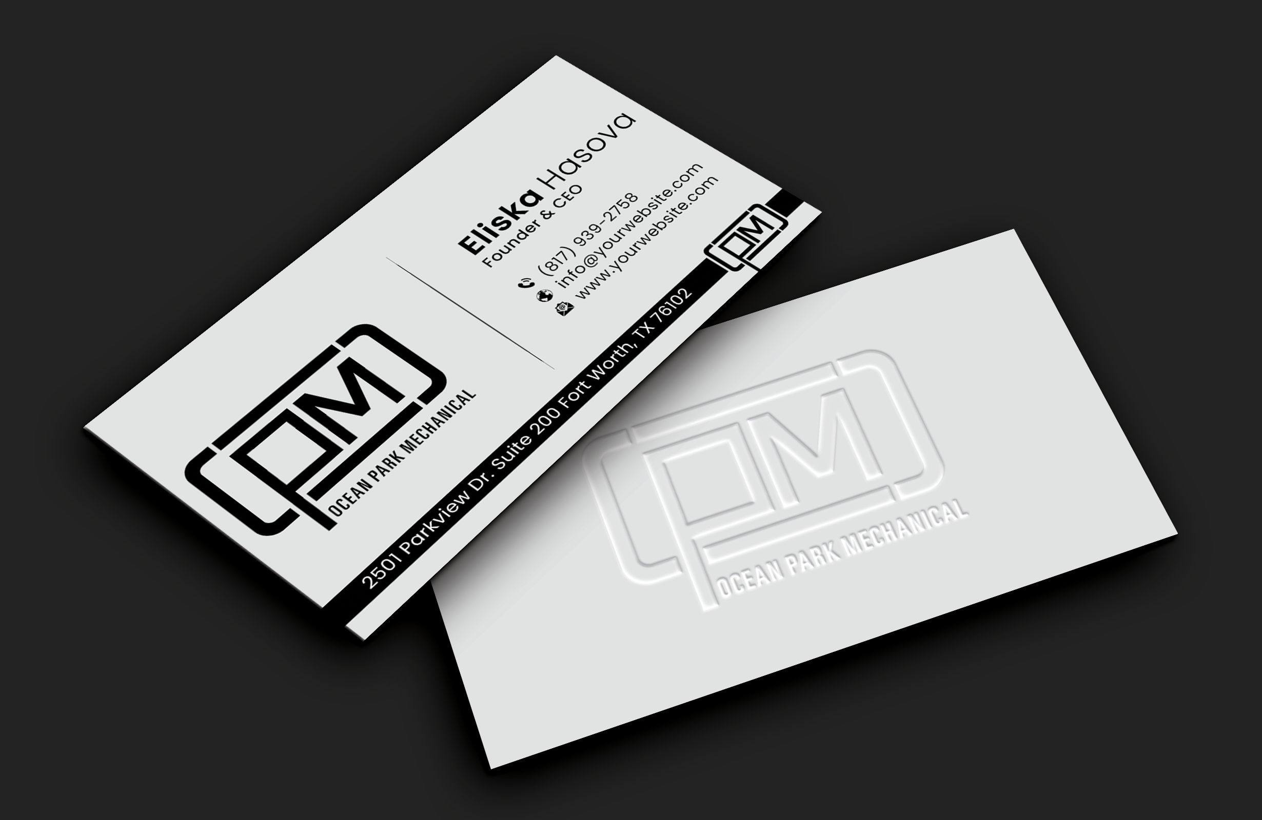 Business Card Design by DesignerShahadat for Ocean Park Mechanical | Design #34200966