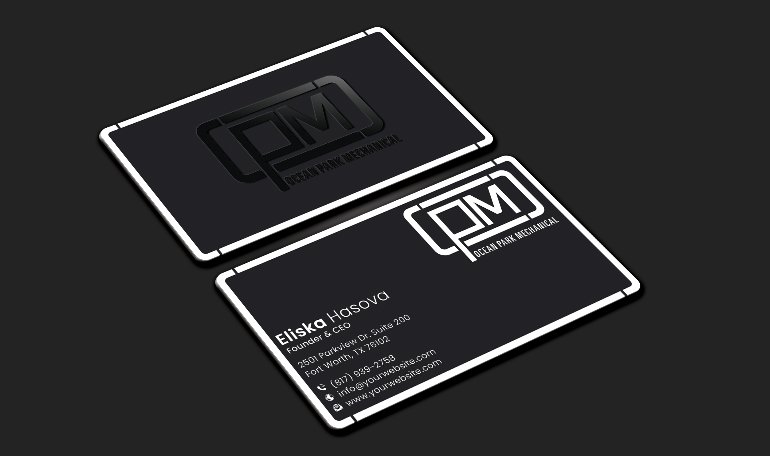 Business Card Design by DesignerShahadat for Ocean Park Mechanical | Design #34200970