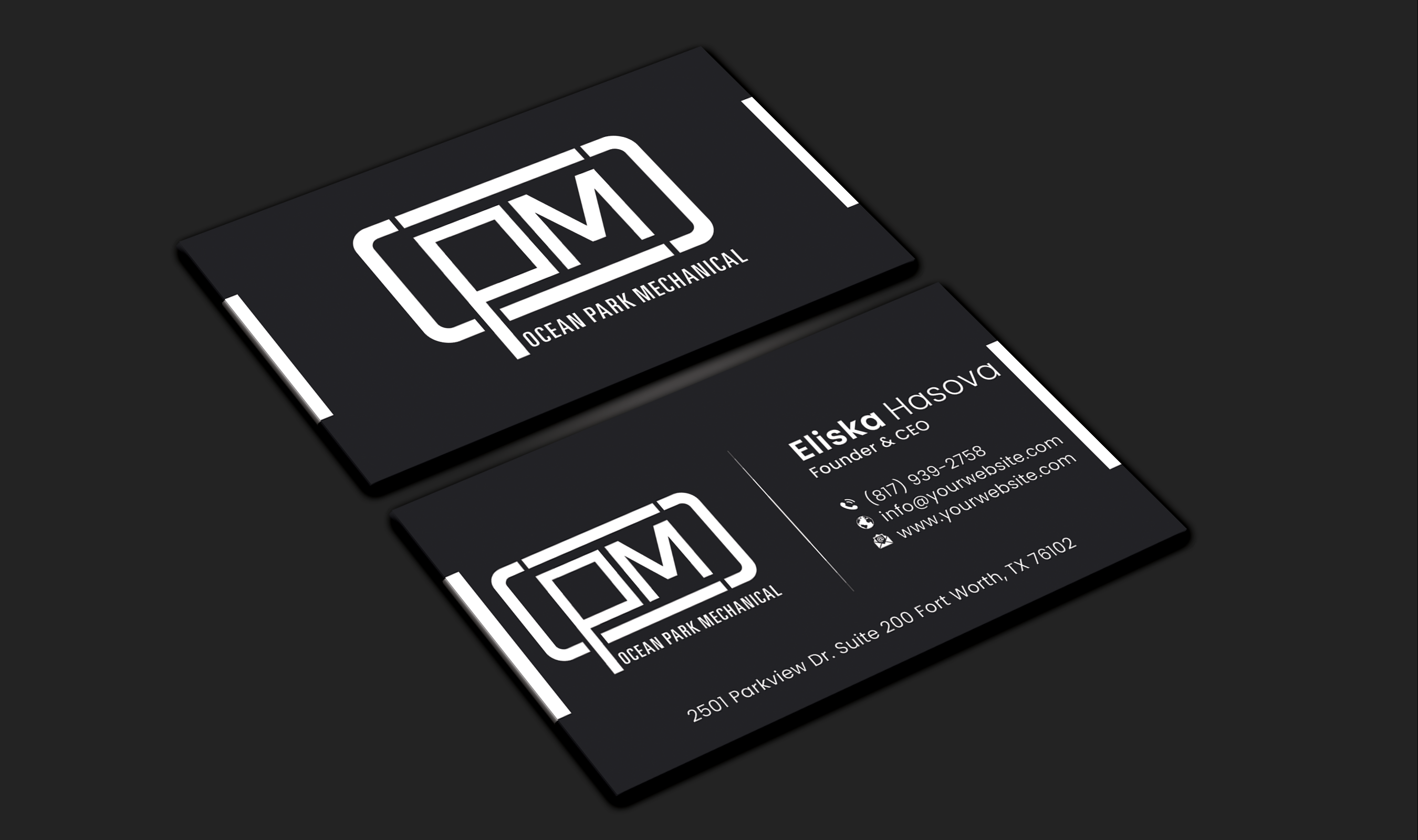 Design de Carte de Visite par DesignerShahadat pour Ocean Park Mechanical | Design #34210292