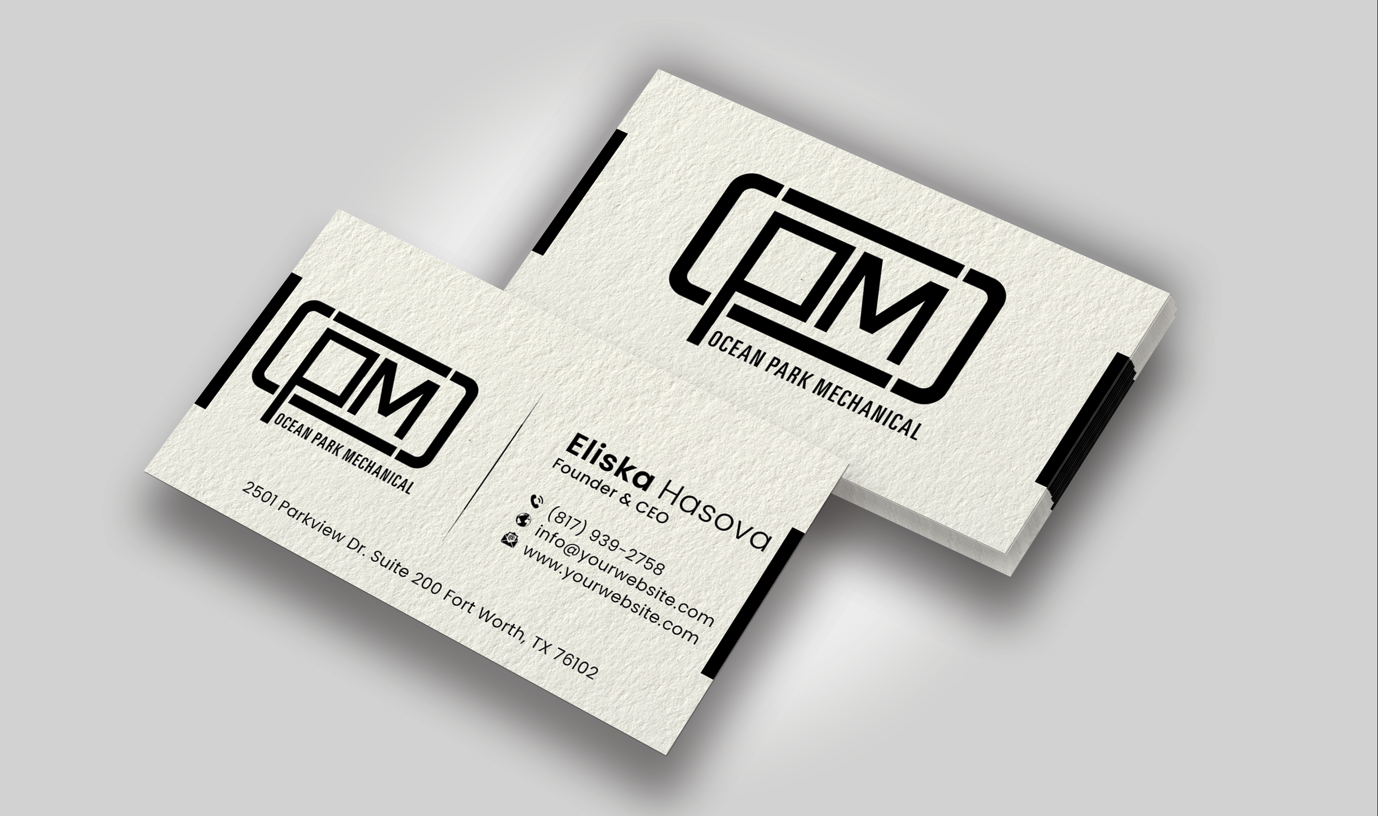 Business Card Design by DesignerShahadat for Ocean Park Mechanical | Design #34210298