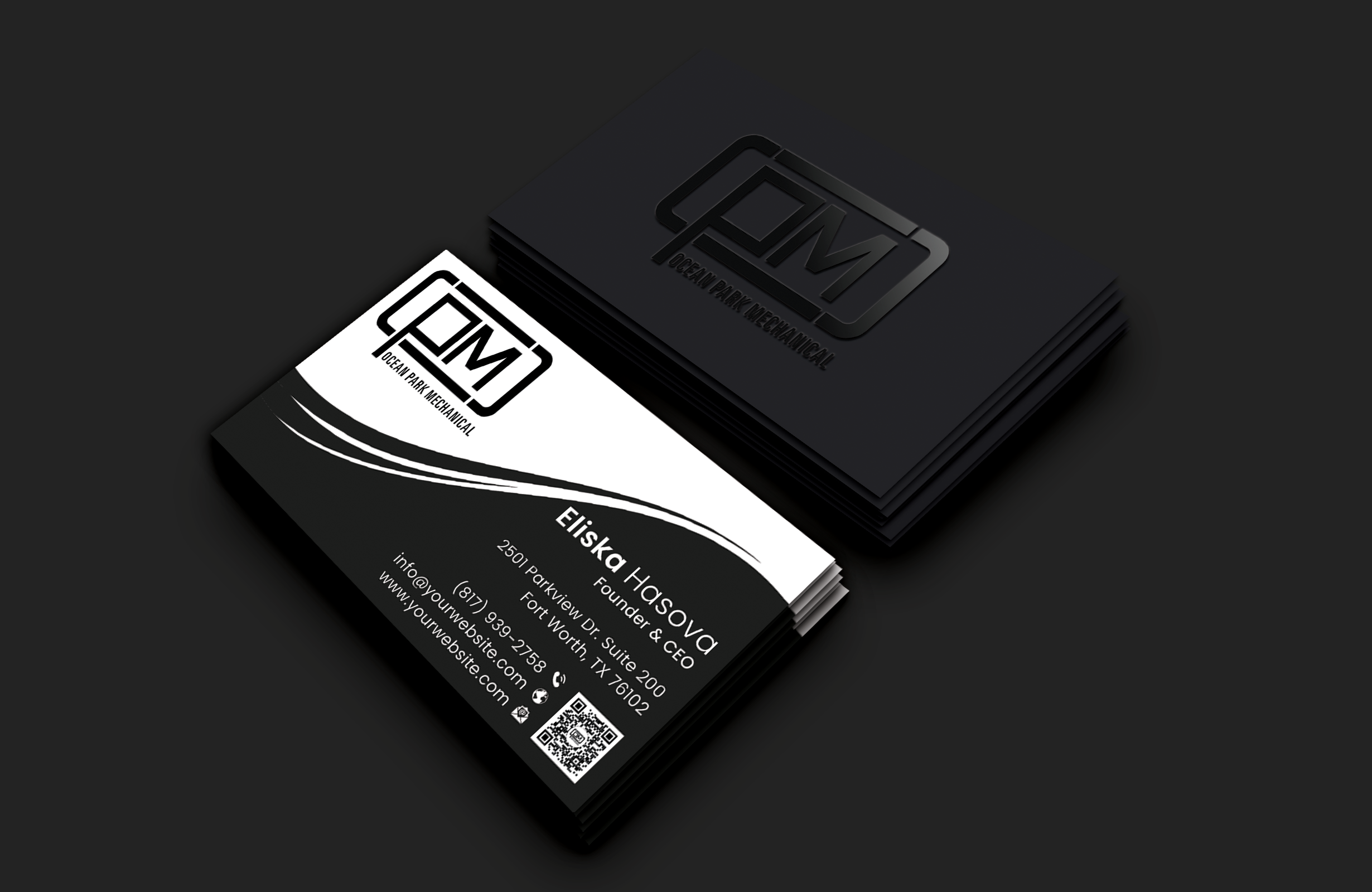 Business Card Design by DesignerShahadat for Ocean Park Mechanical | Design #34210303