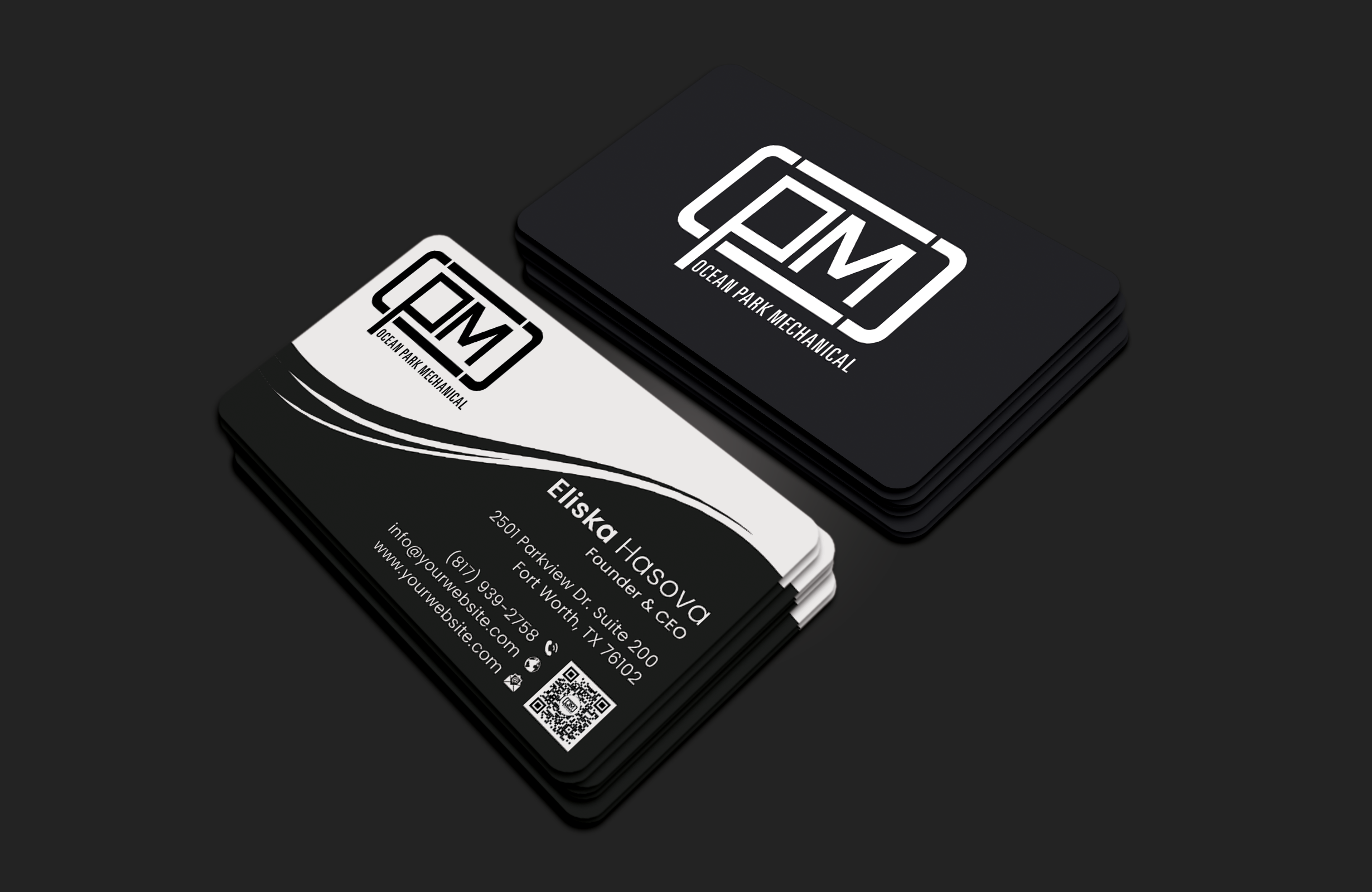 Business Card Design by DesignerShahadat for Ocean Park Mechanical | Design #34210304