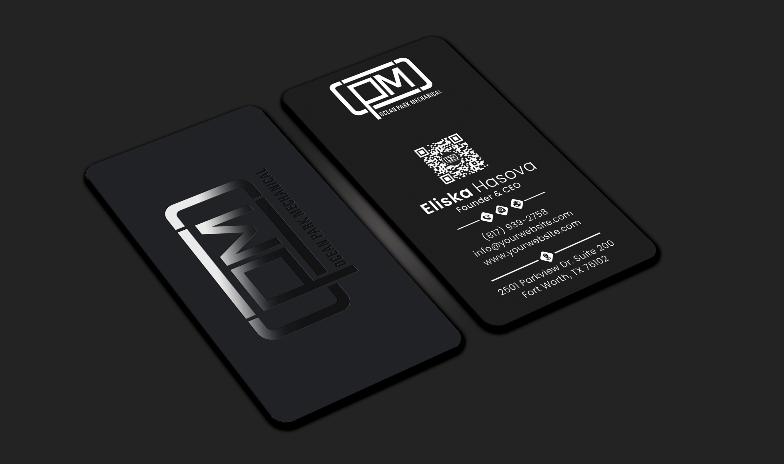 Business Card Design by DesignerShahadat for Ocean Park Mechanical | Design #34210306