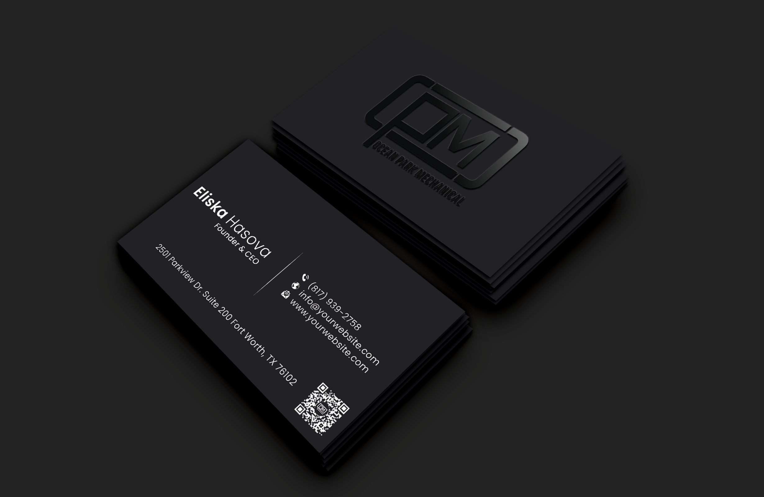 Business Card Design by DesignerShahadat for Ocean Park Mechanical | Design #34210308