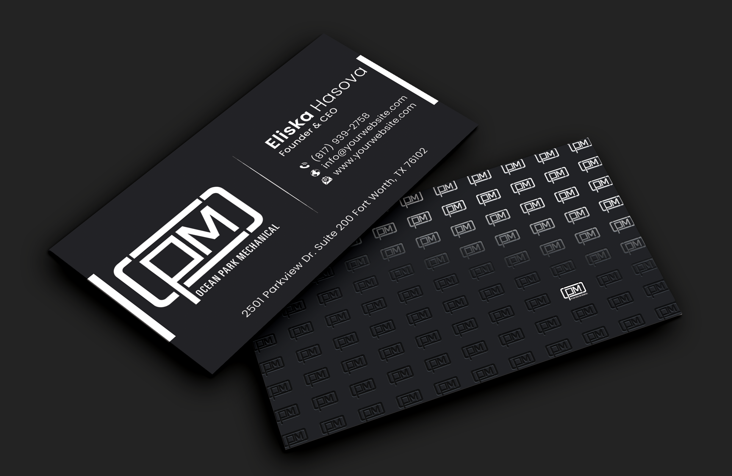 Business Card Design by DesignerShahadat for Ocean Park Mechanical | Design #34210309