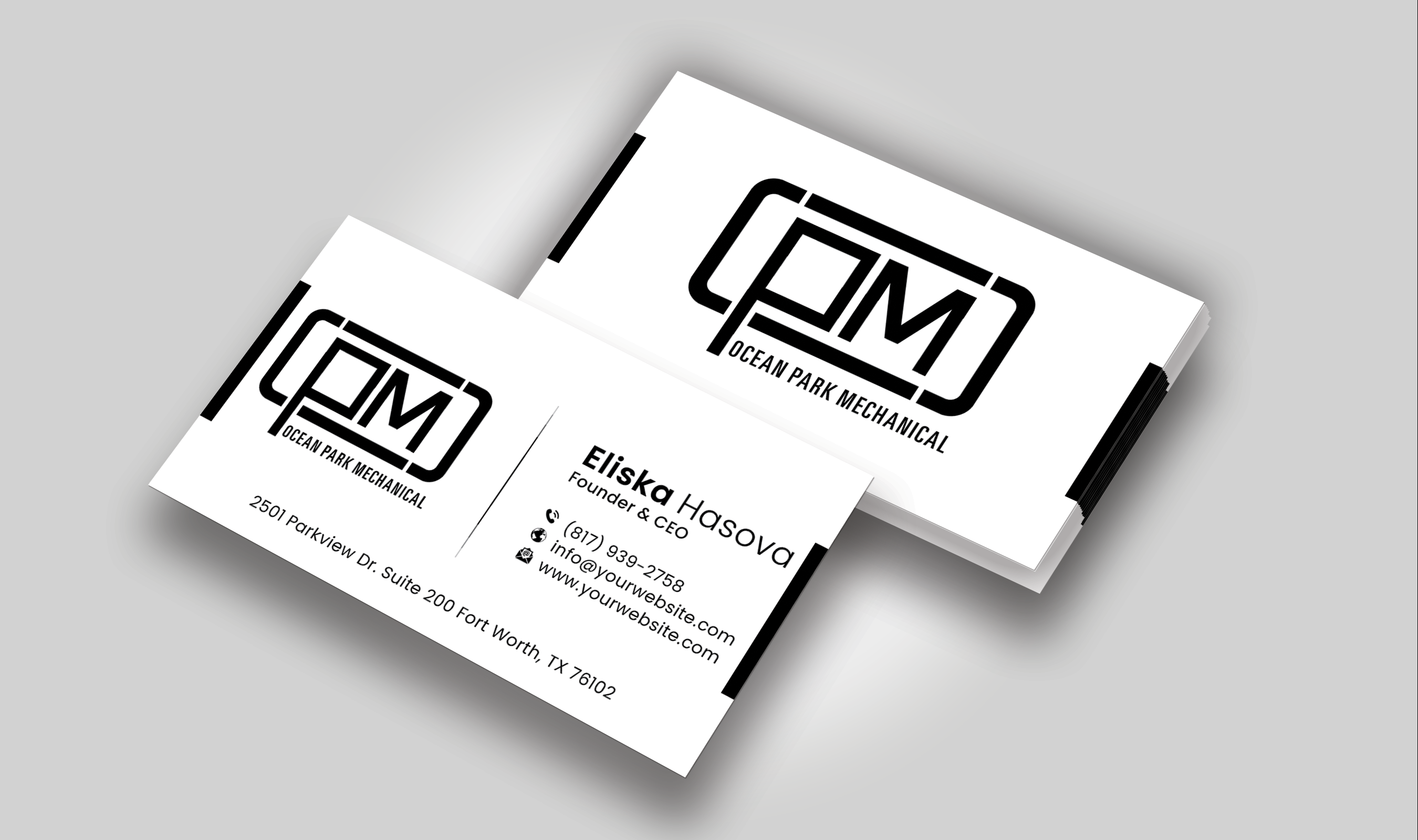 Business Card Design by DesignerShahadat for Ocean Park Mechanical | Design #34210313