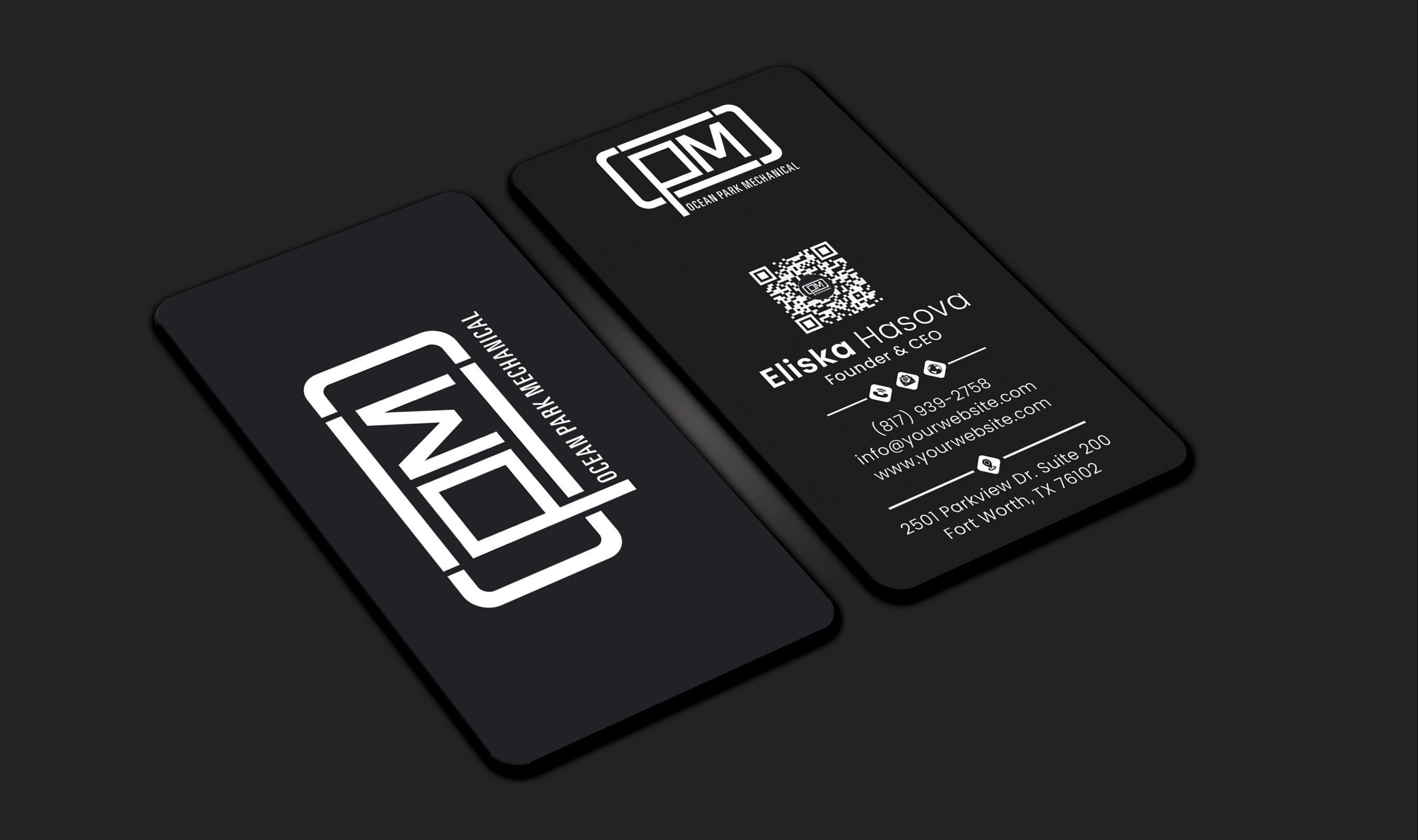 Business Card Design by DesignerShahadat for Ocean Park Mechanical | Design #34210314