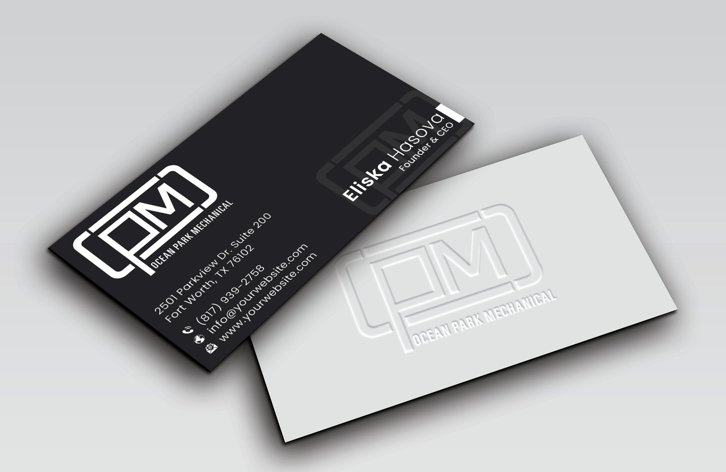 Business Card Design by DesignerShahadat for Ocean Park Mechanical | Design #34210437