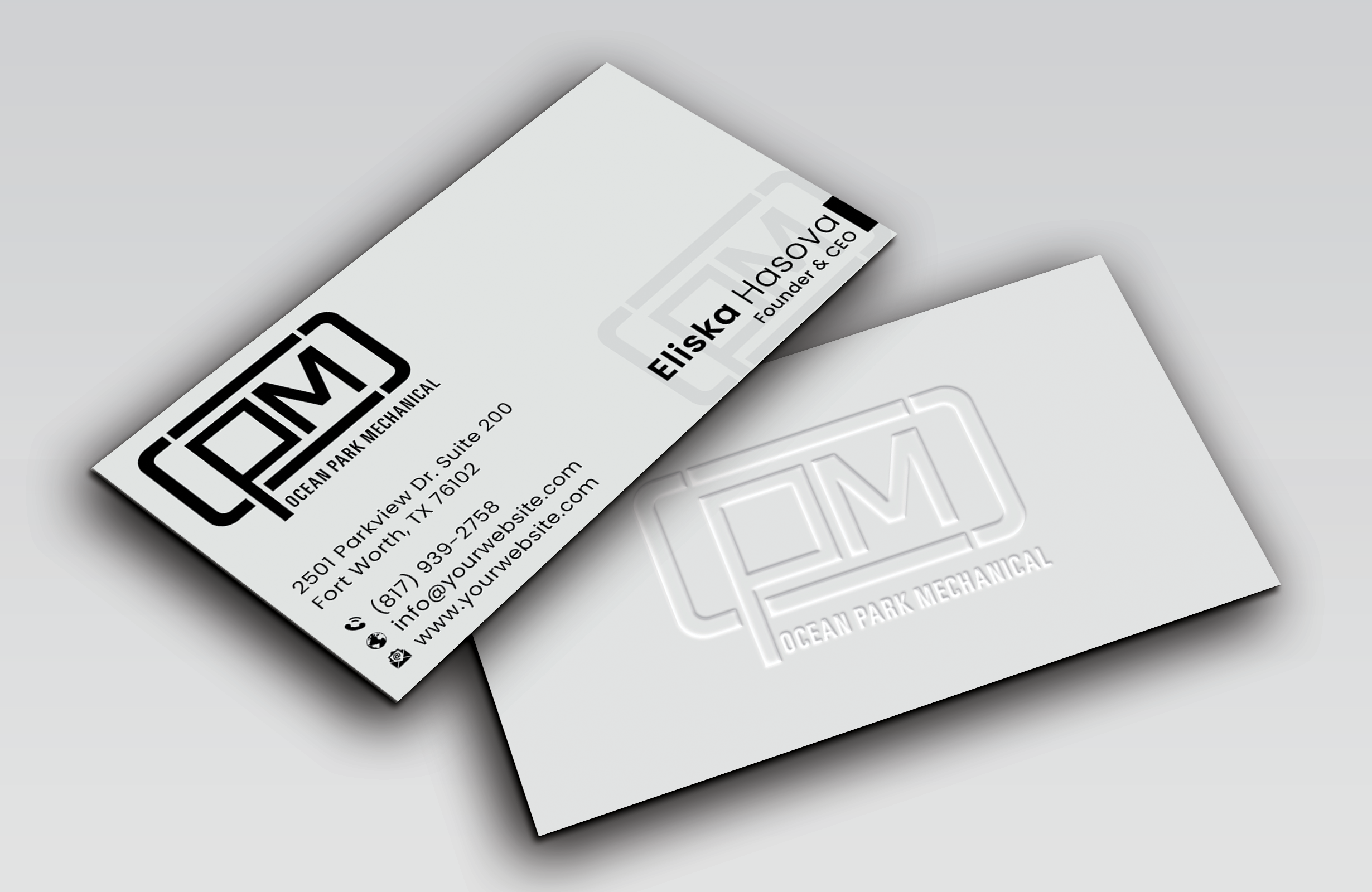 Business Card Design by DesignerShahadat for Ocean Park Mechanical | Design #34210442